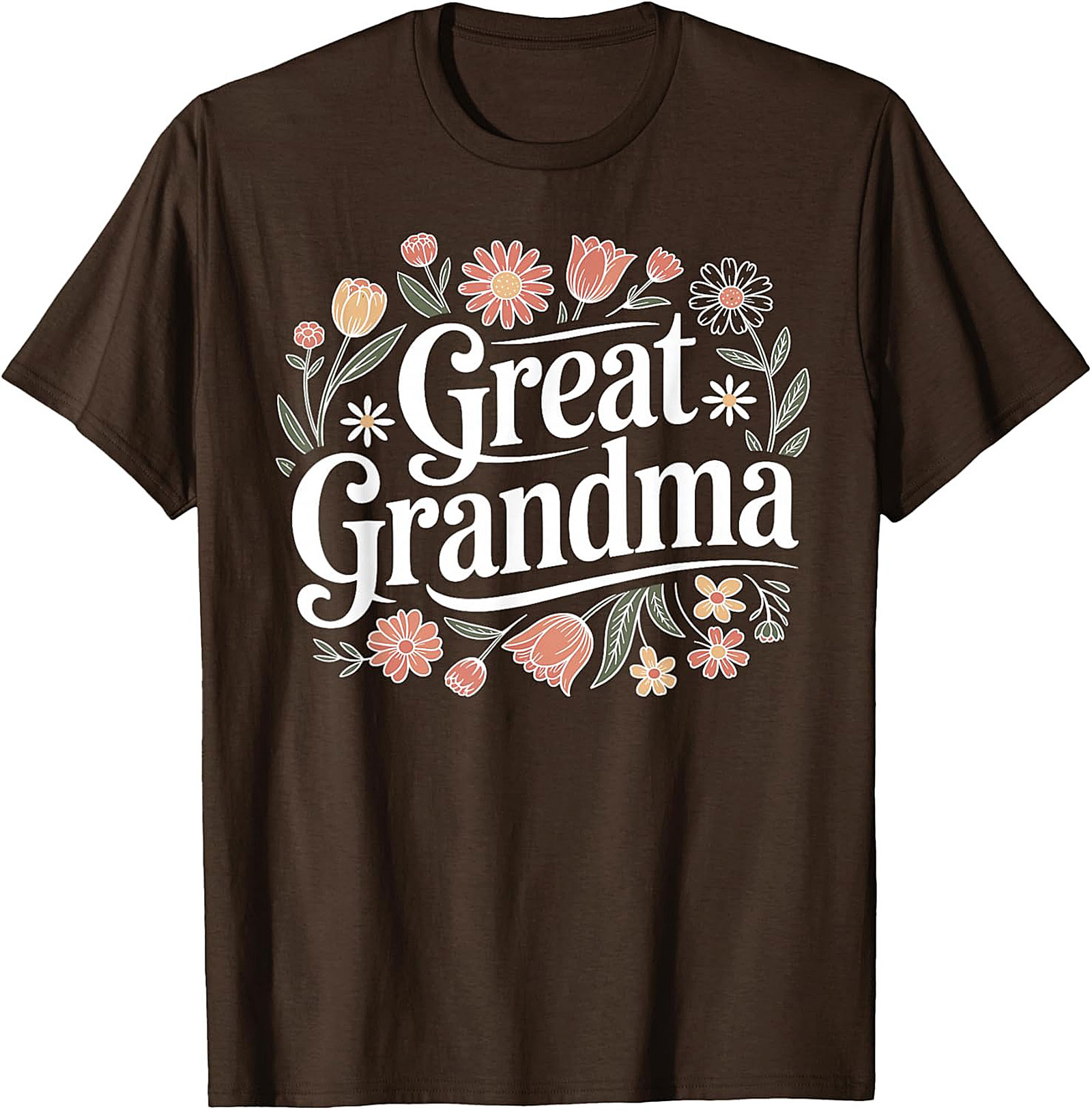  Great Grandma T-shirt Floral Graphic Tee Gift Idea