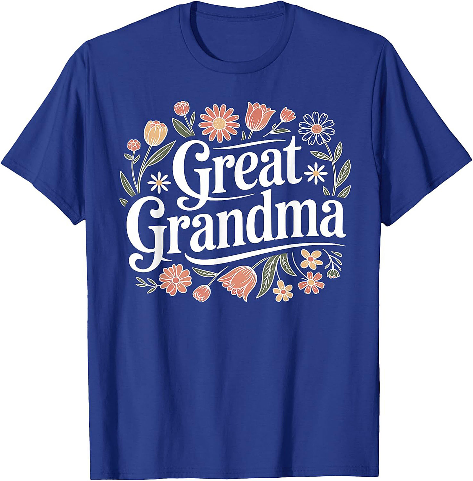  Great Grandma T-shirt Floral Graphic Tee Gift Idea
