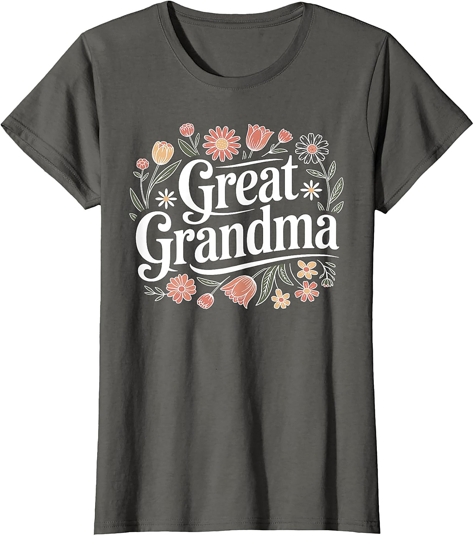 Great Grandma T-shirt Floral Graphic Tee Gift Idea