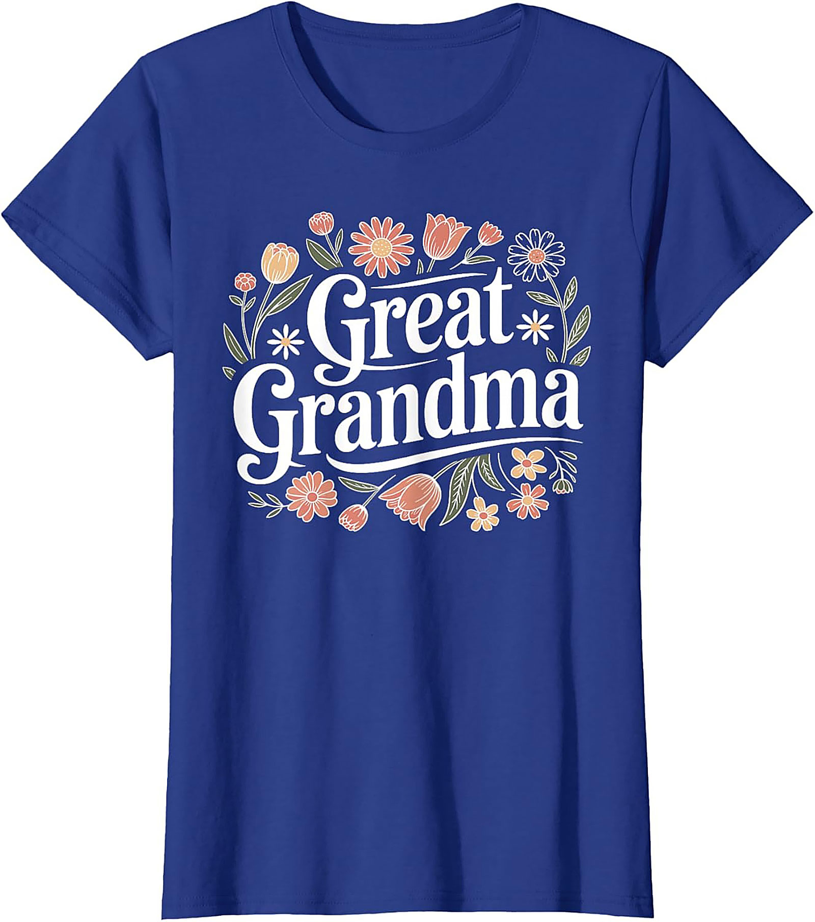  Great Grandma T-shirt Floral Graphic Tee Gift Idea