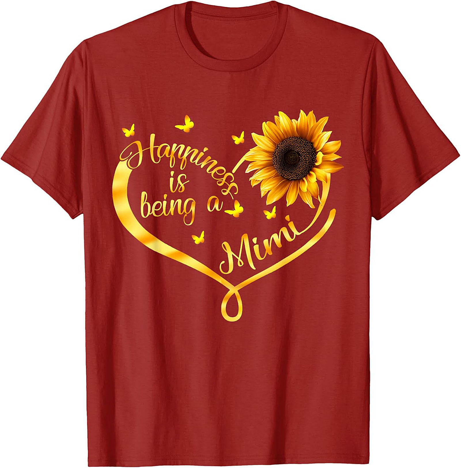Mimi Sunflower T-Shirt Happiness Grandma Gift Tee