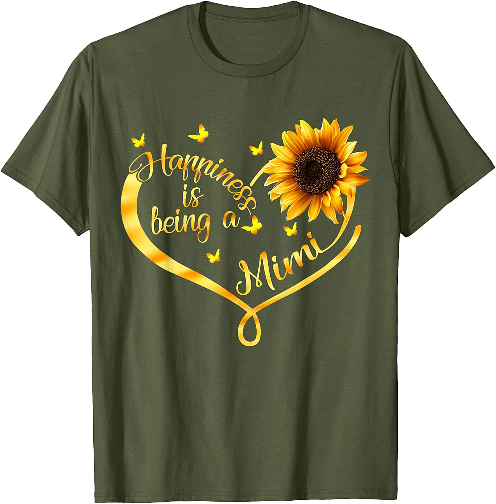 Mimi Sunflower T-Shirt Happiness Grandma Gift Tee