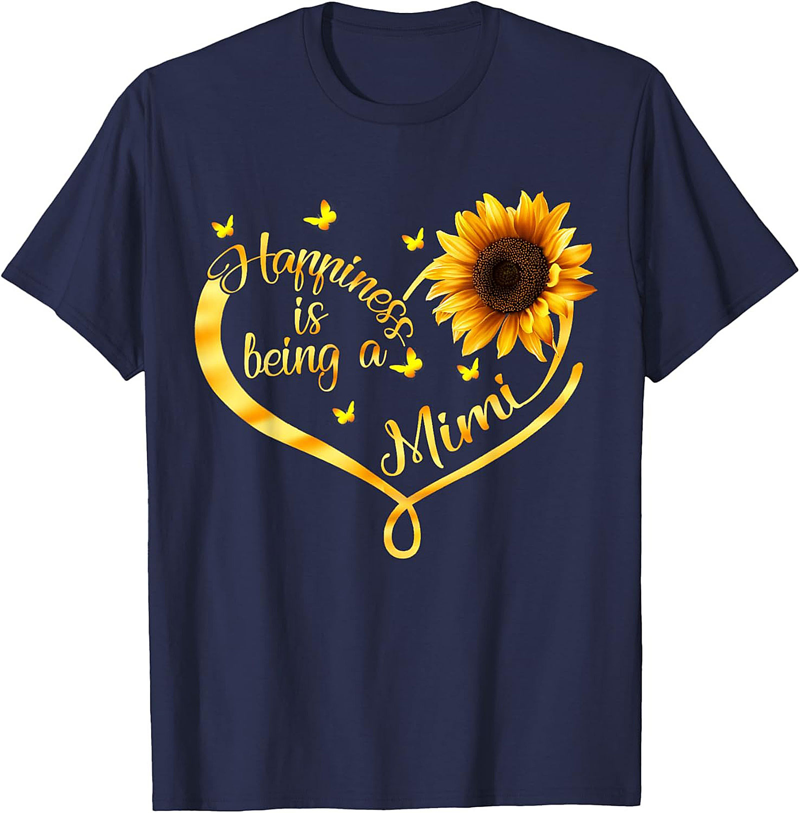 Mimi Sunflower T-Shirt Happiness Grandma Gift Tee