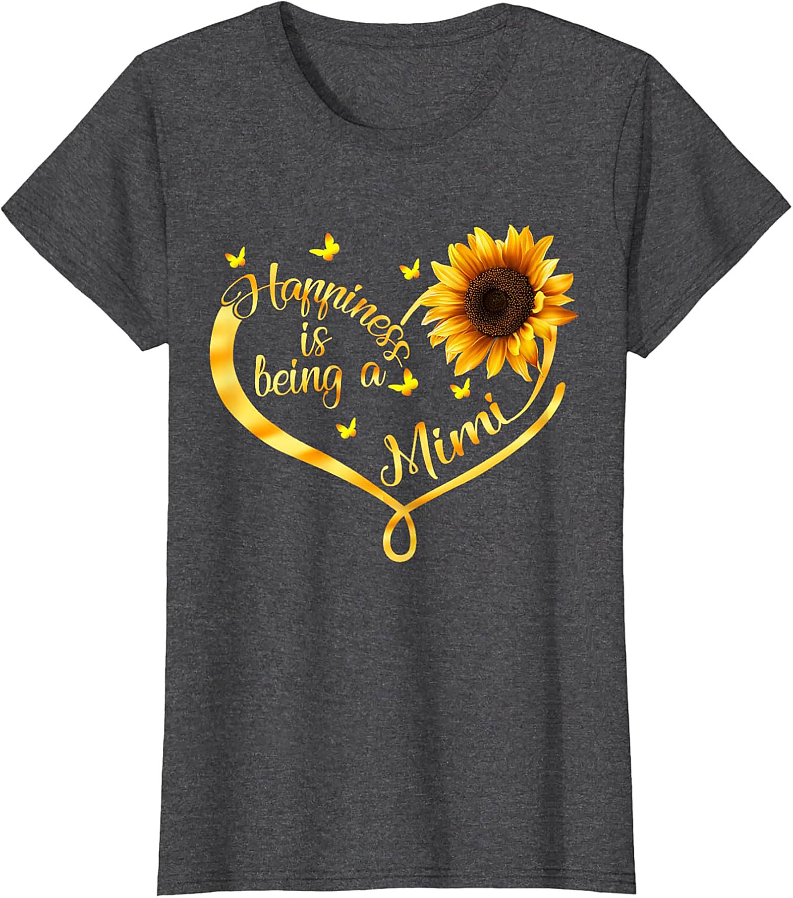 Mimi Sunflower T-Shirt Happiness Grandma Gift Tee
