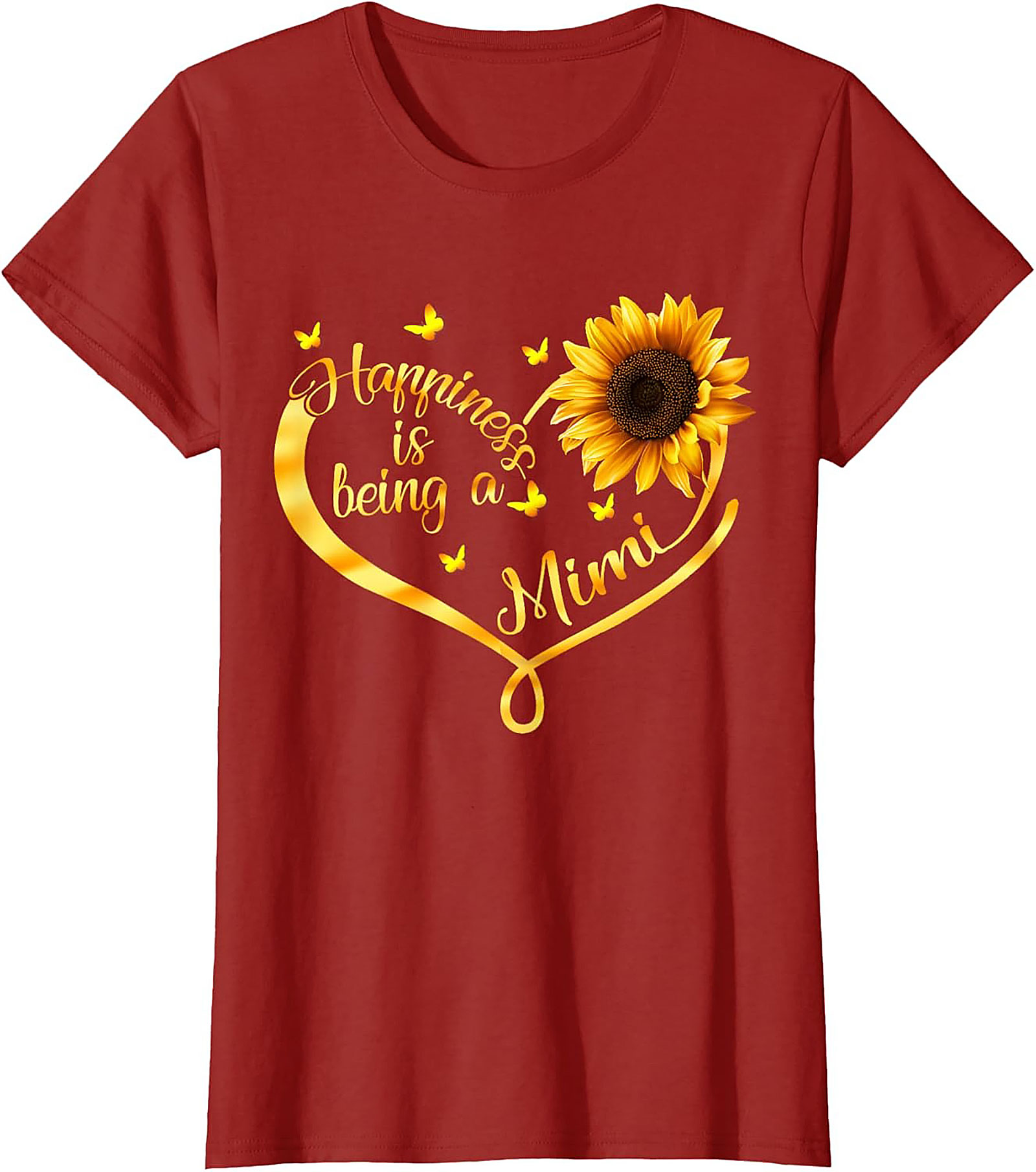 Mimi Sunflower T-Shirt Happiness Grandma Gift Tee