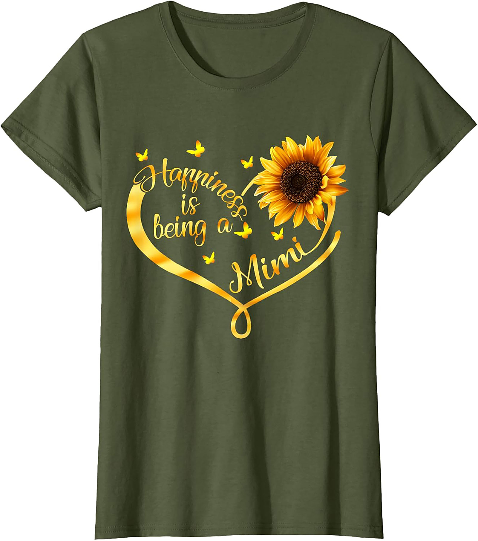 Mimi Sunflower T-Shirt Happiness Grandma Gift Tee