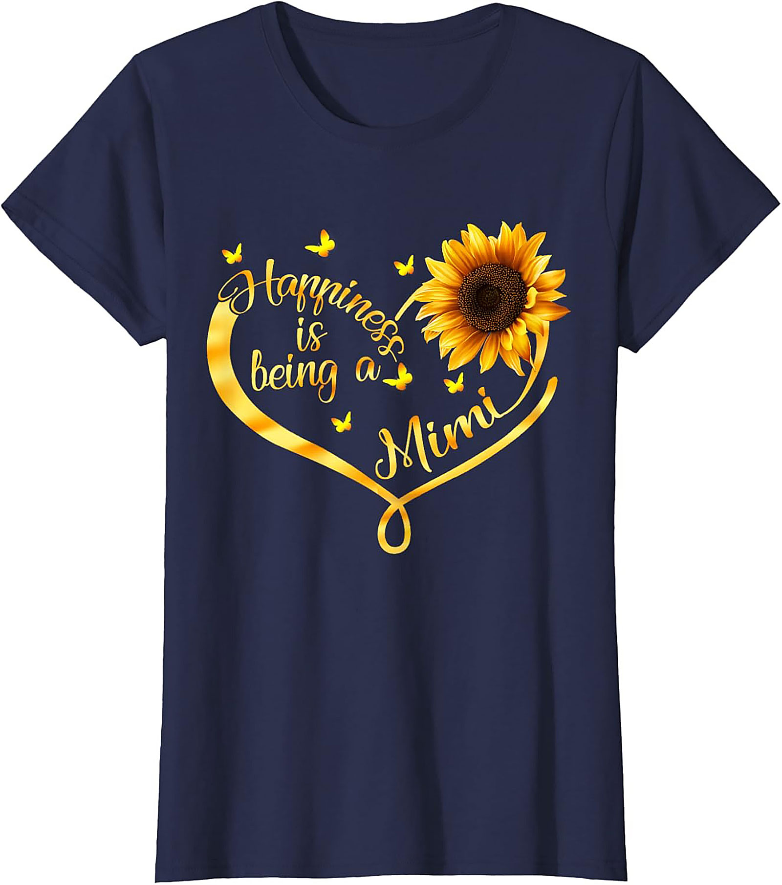 Mimi Sunflower T-Shirt Happiness Grandma Gift Tee