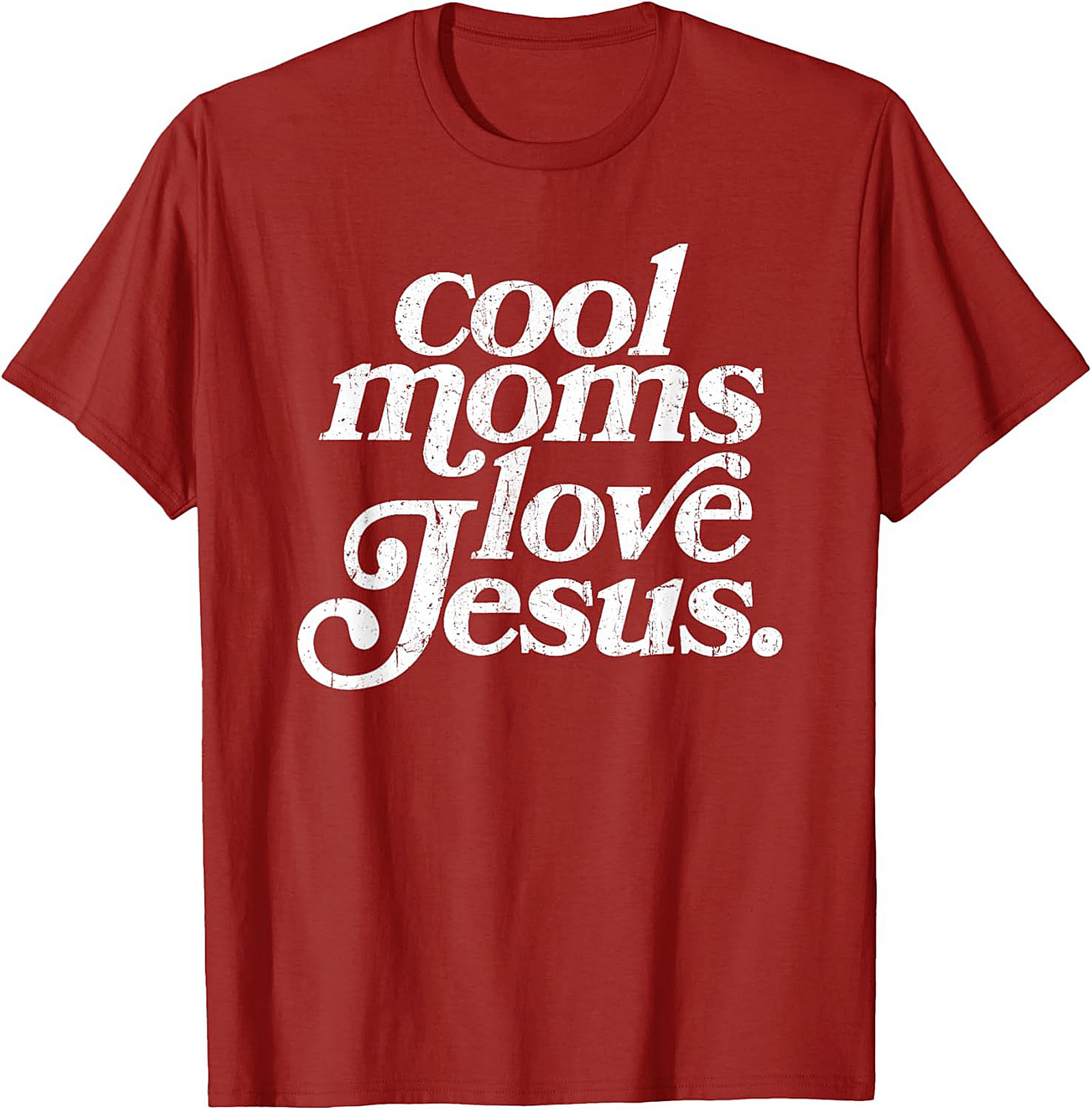 Cool Moms Love Jesus T-shirt Funny Christian Mom Graphic Tee