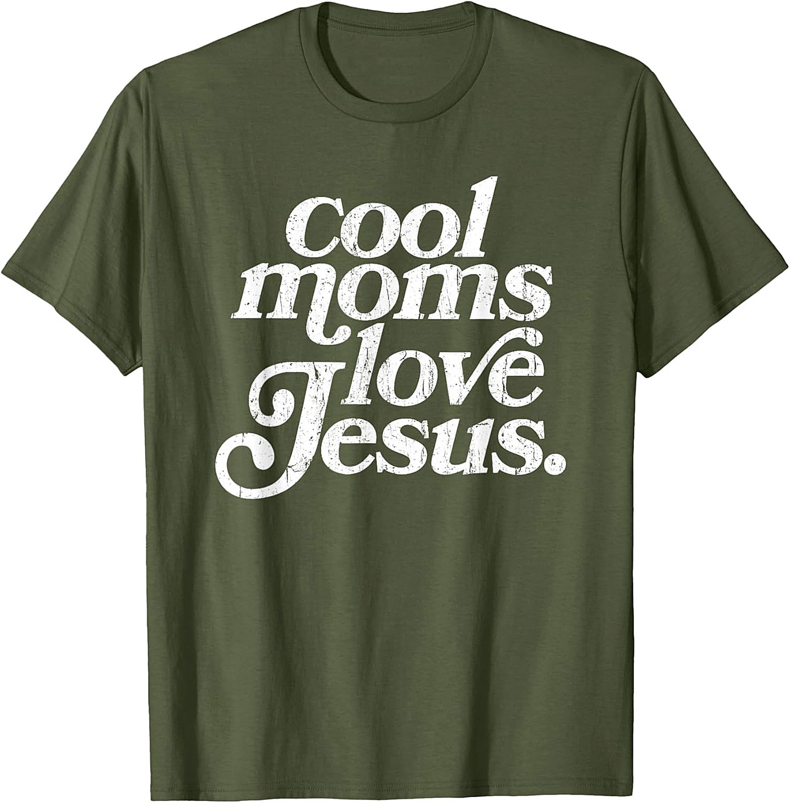 Cool Moms Love Jesus T-shirt Funny Christian Mom Graphic Tee