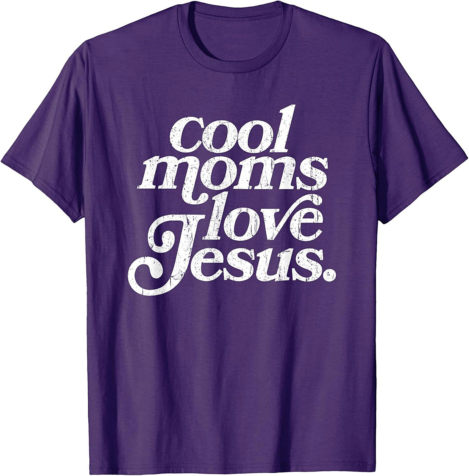 Cool Moms Love Jesus T-shirt Funny Christian Mom Graphic Tee