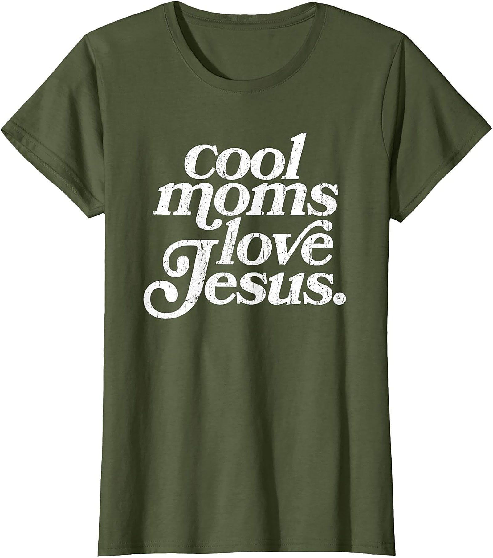 Cool Moms Love Jesus T-shirt Funny Christian Mom Graphic Tee