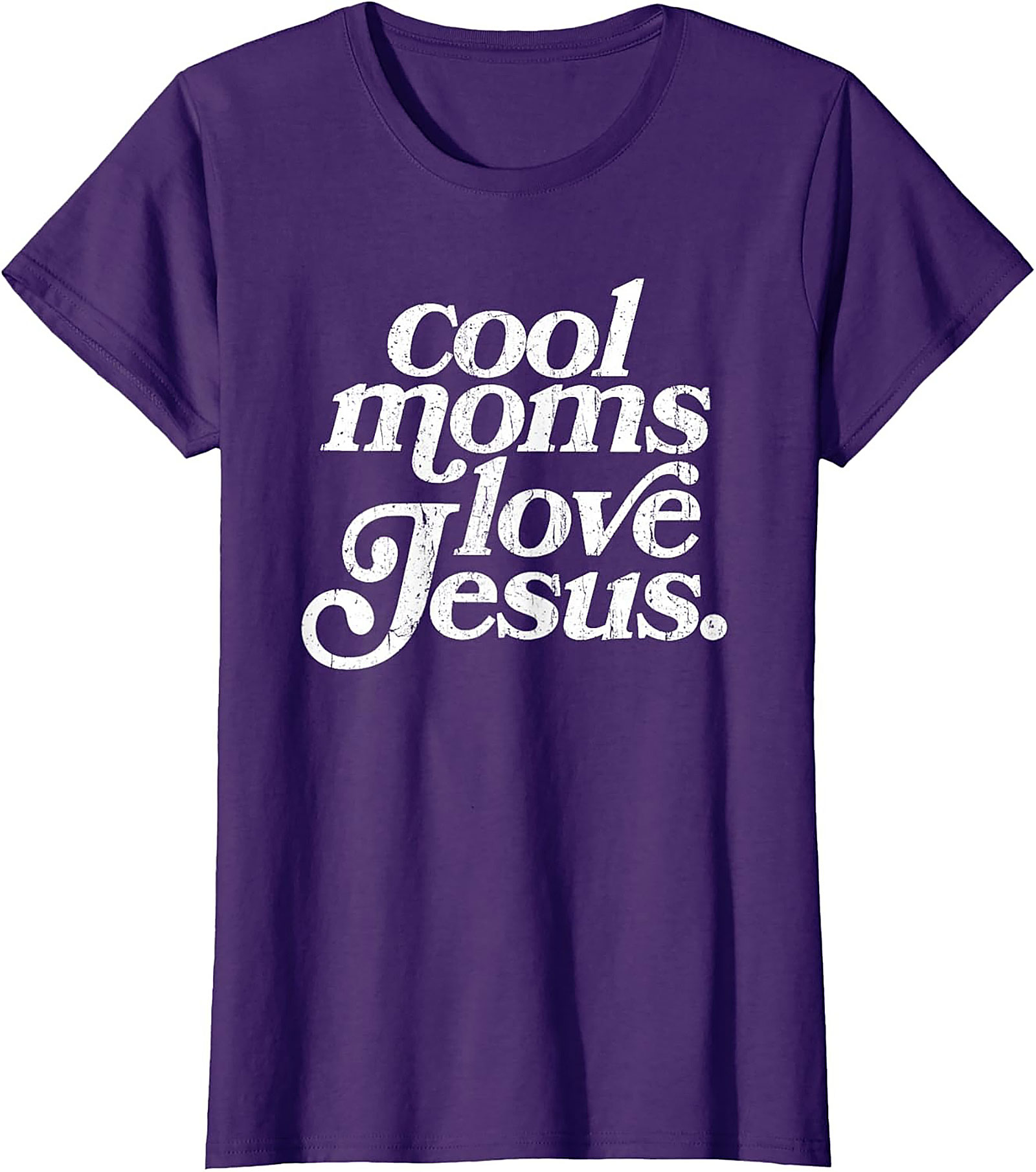 Cool Moms Love Jesus T-shirt Funny Christian Mom Graphic Tee