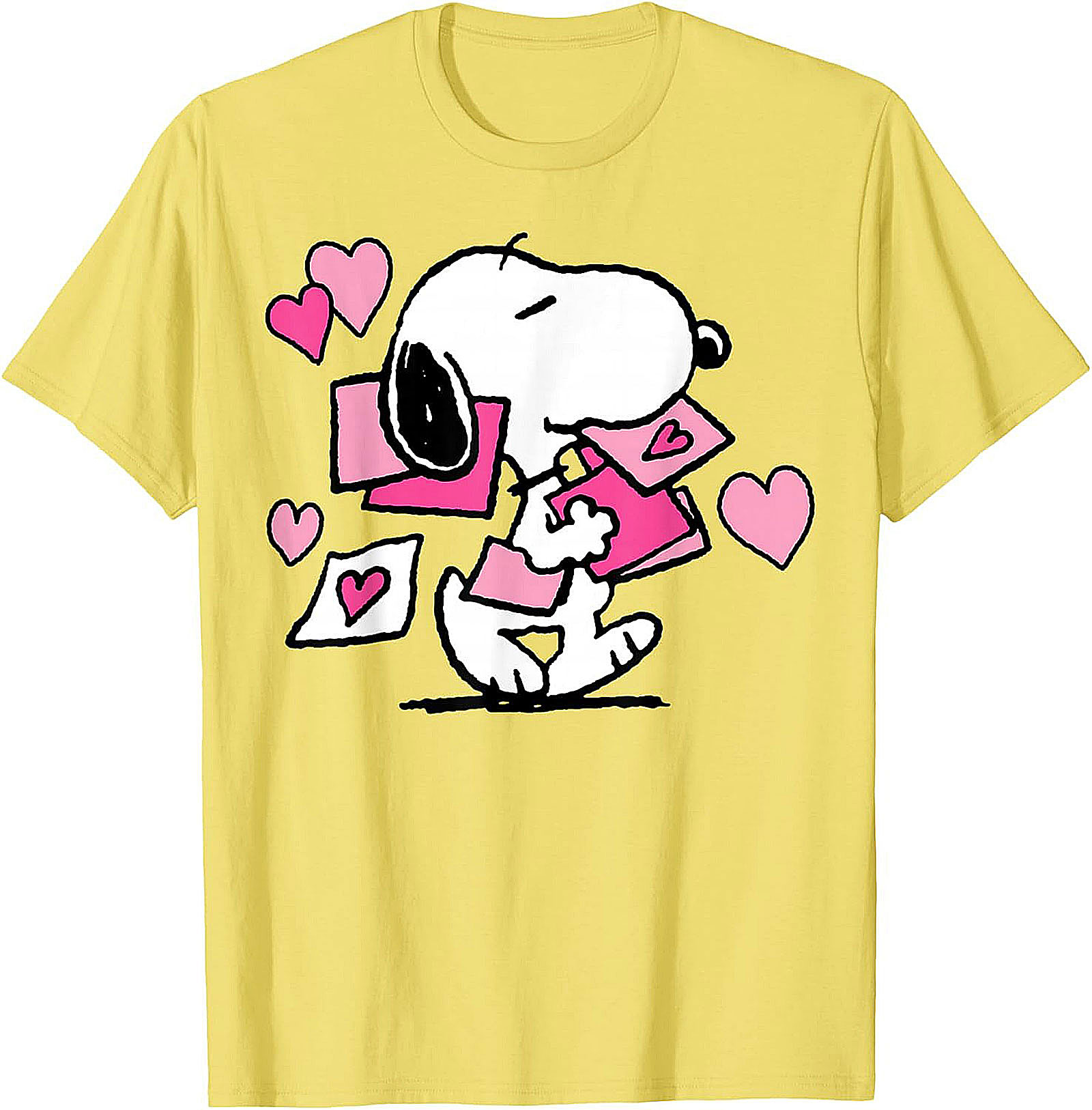 Snoopy Love Graphic Tee Cute Peanuts Heart Unisex Shirt
