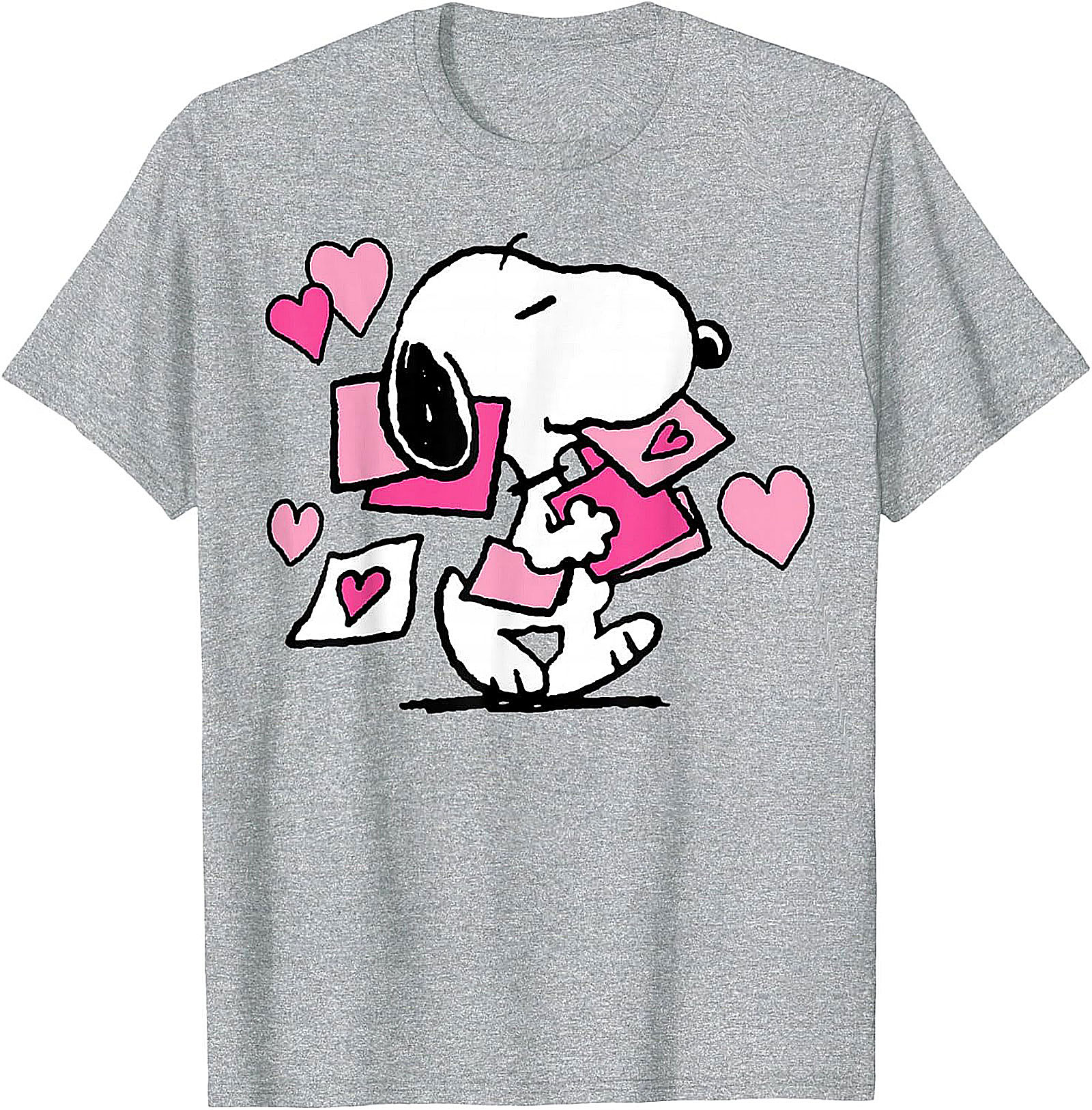 Snoopy Love Graphic Tee Cute Peanuts Heart Unisex Shirt