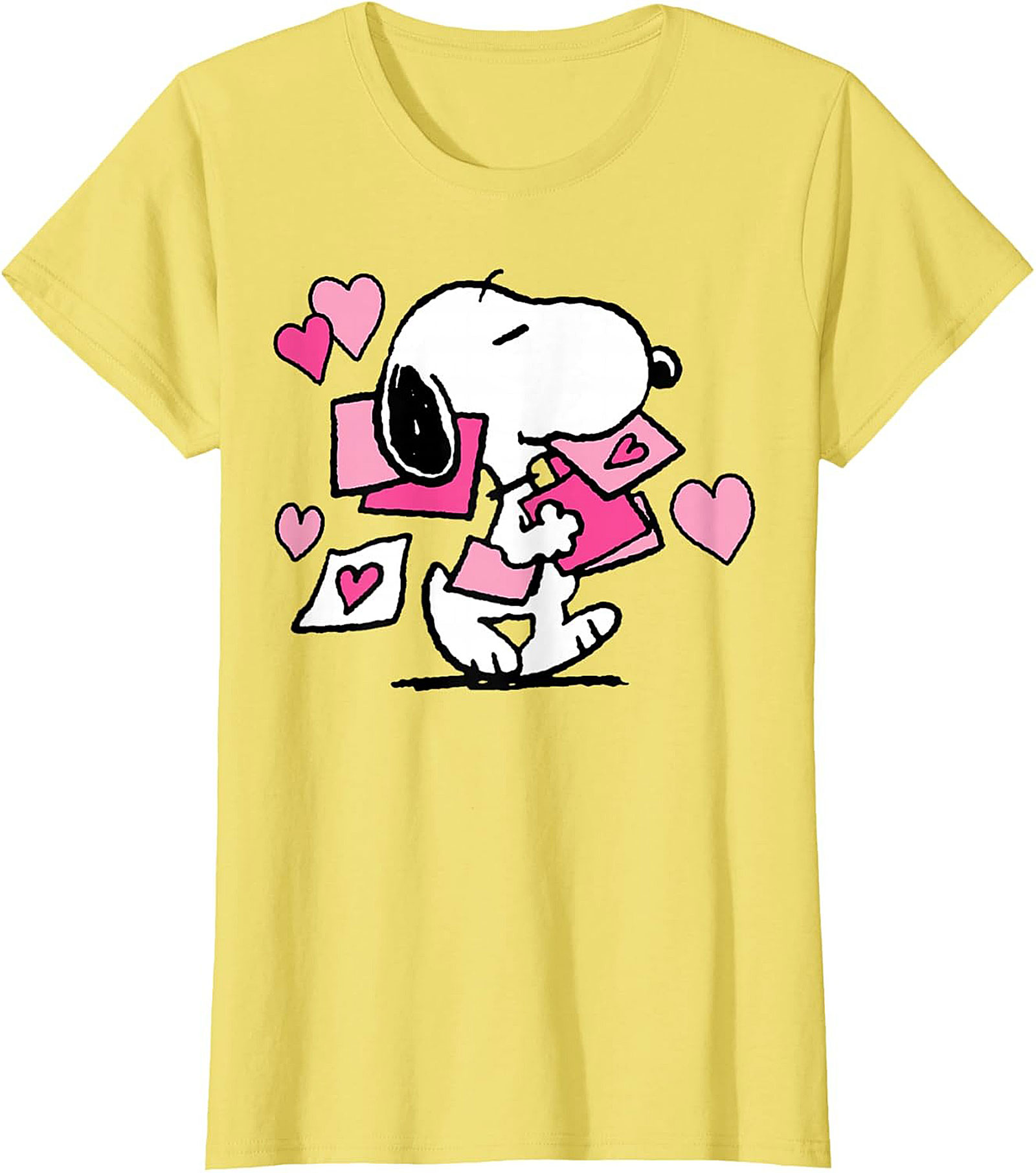 Snoopy Love Graphic Tee Cute Peanuts Heart Unisex Shirt