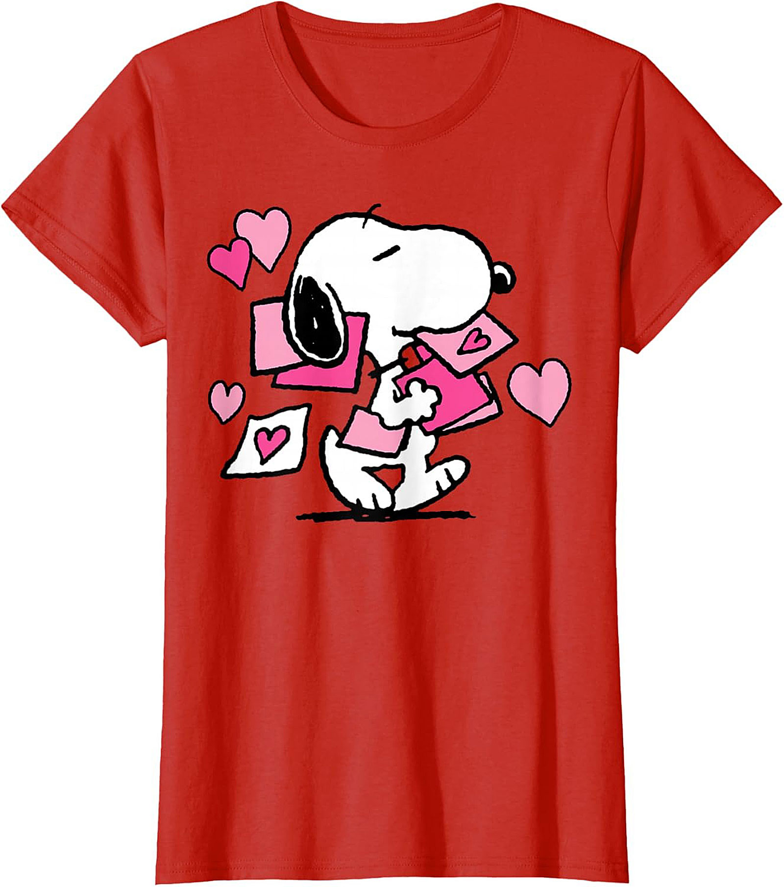 Snoopy Love Graphic Tee Cute Peanuts Heart Unisex Shirt