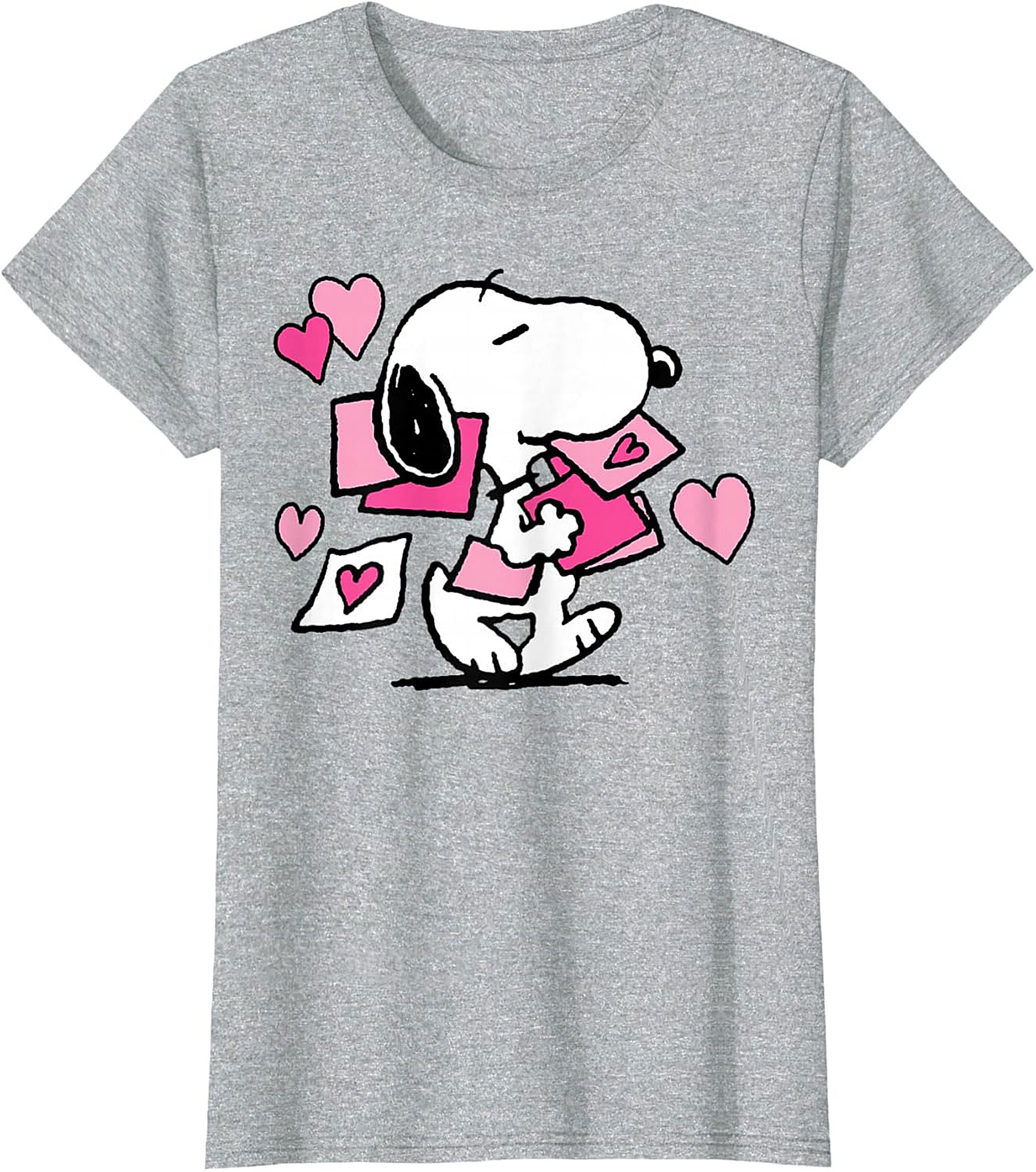 Snoopy Love Graphic Tee Cute Peanuts Heart Unisex Shirt