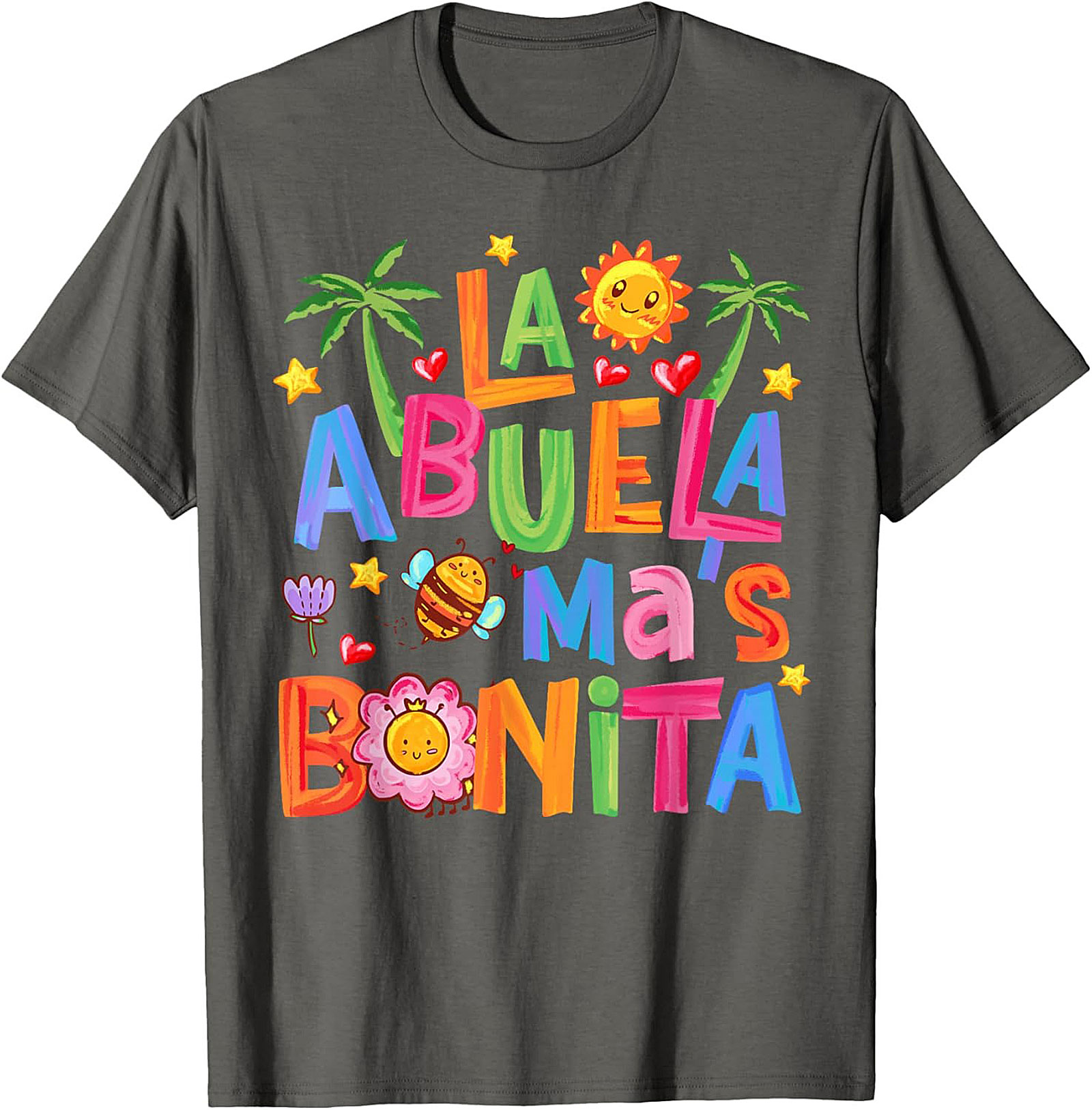 Abuela T-Shirt La Abuela Más Bonita Graphic Tee Gift