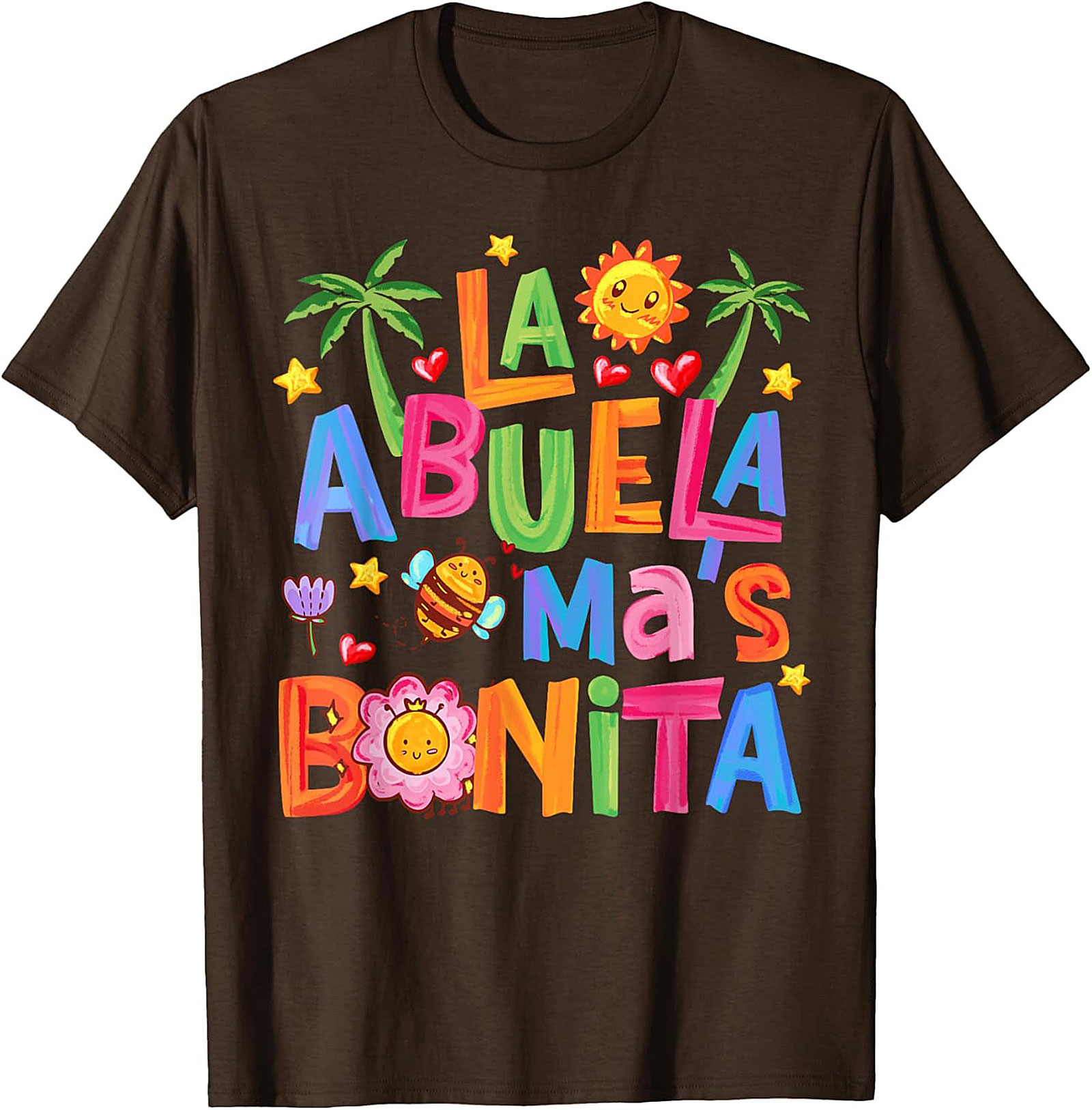 Abuela T-Shirt La Abuela Más Bonita Graphic Tee Gift