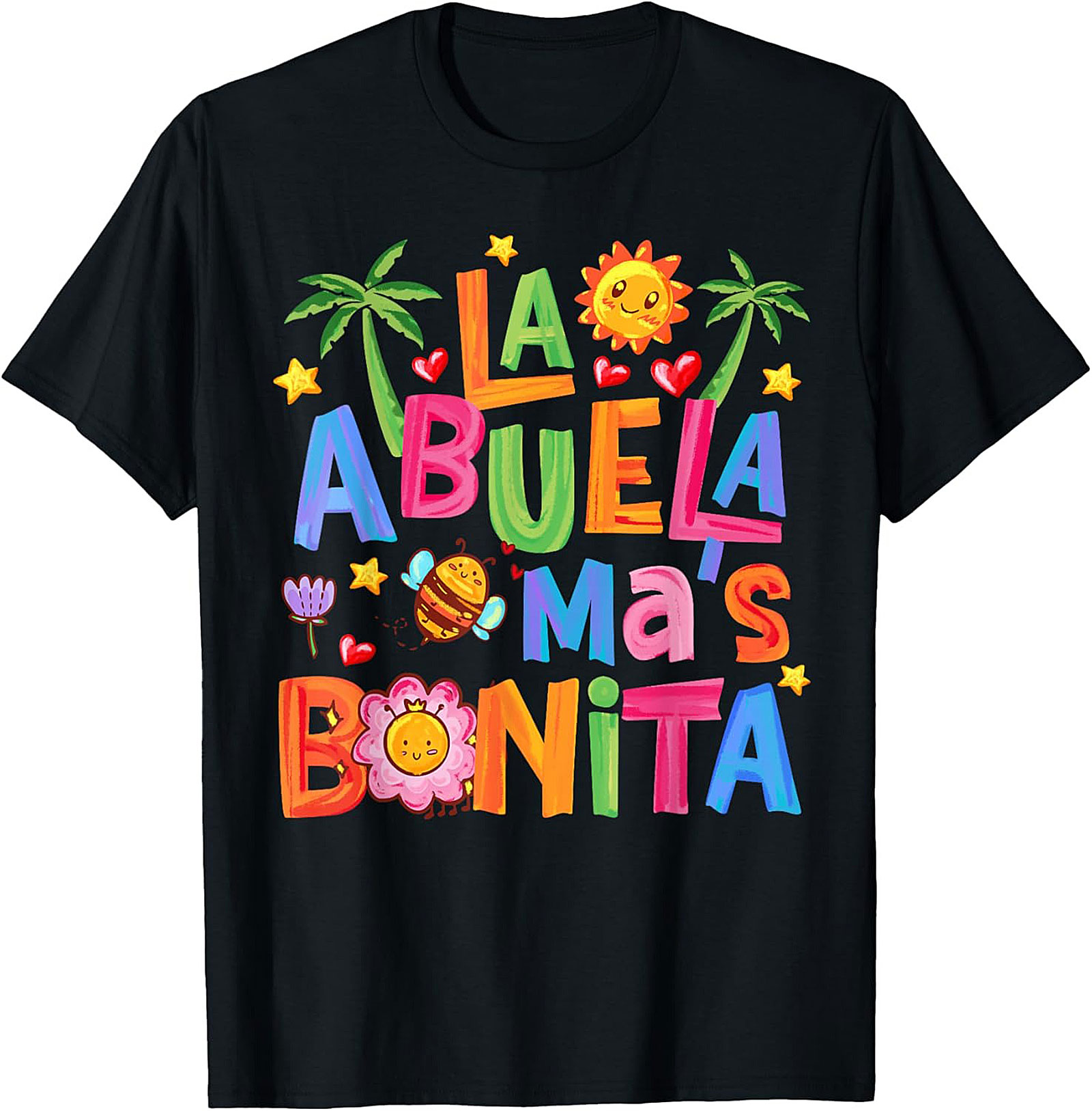 Abuela T-Shirt La Abuela Más Bonita Graphic Tee Gift