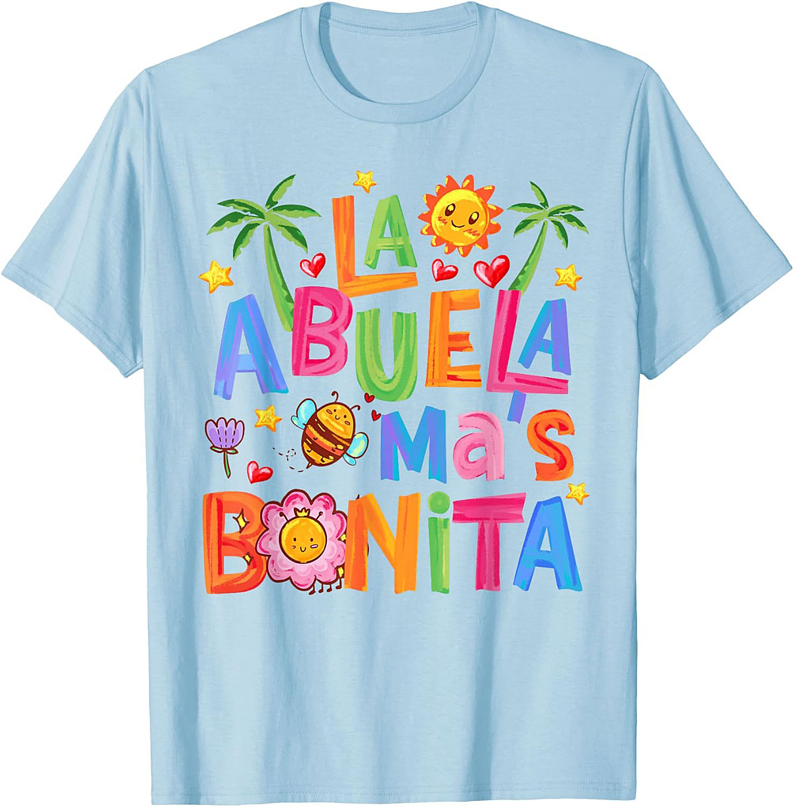 Abuela T-Shirt La Abuela Más Bonita Graphic Tee Gift