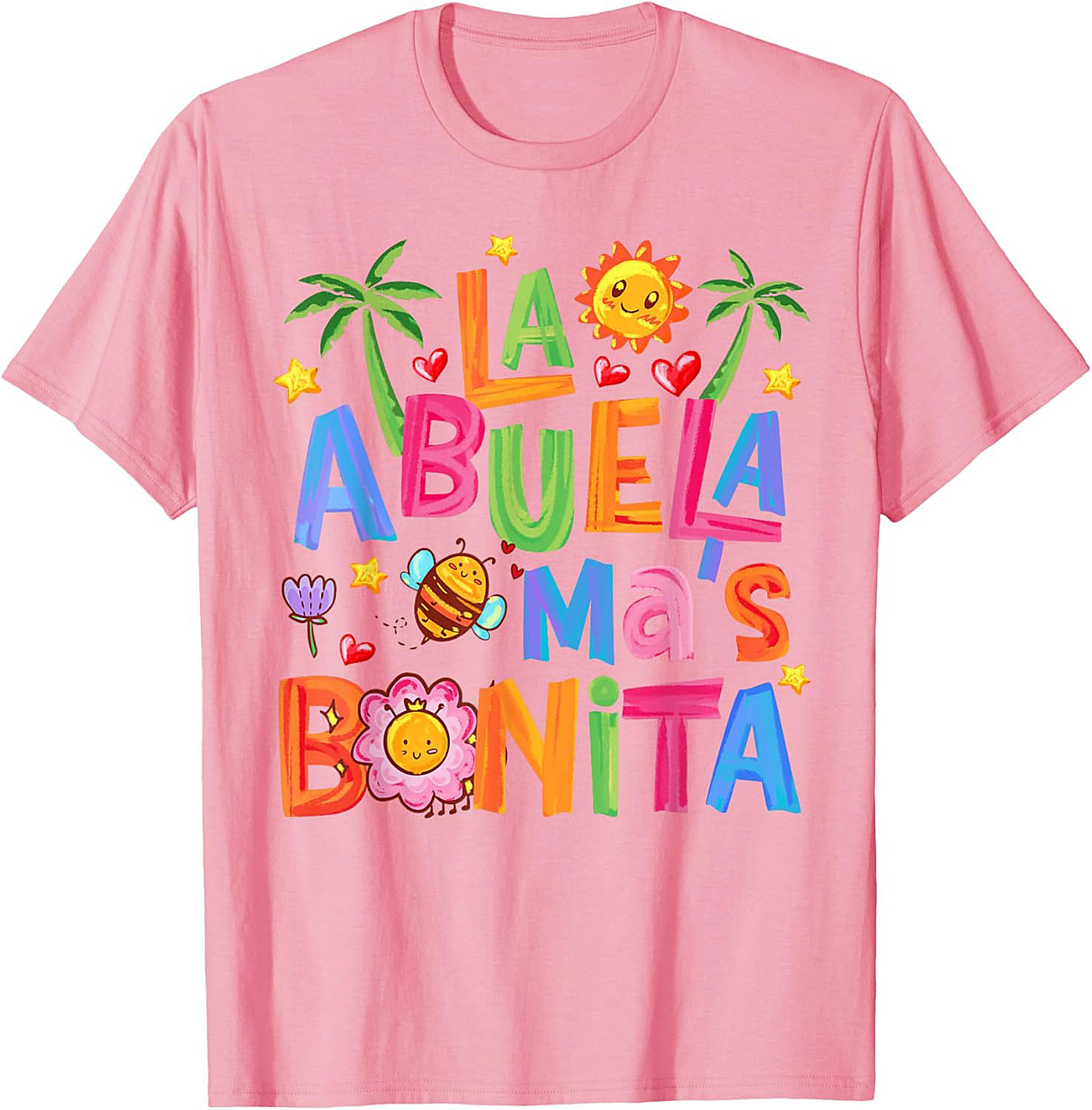 Abuela T-Shirt La Abuela Más Bonita Graphic Tee Gift