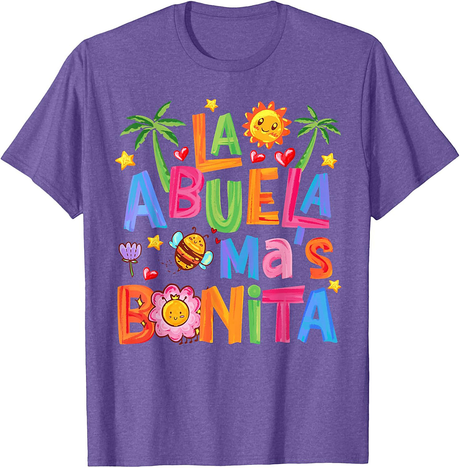 Abuela T-Shirt La Abuela Más Bonita Graphic Tee Gift