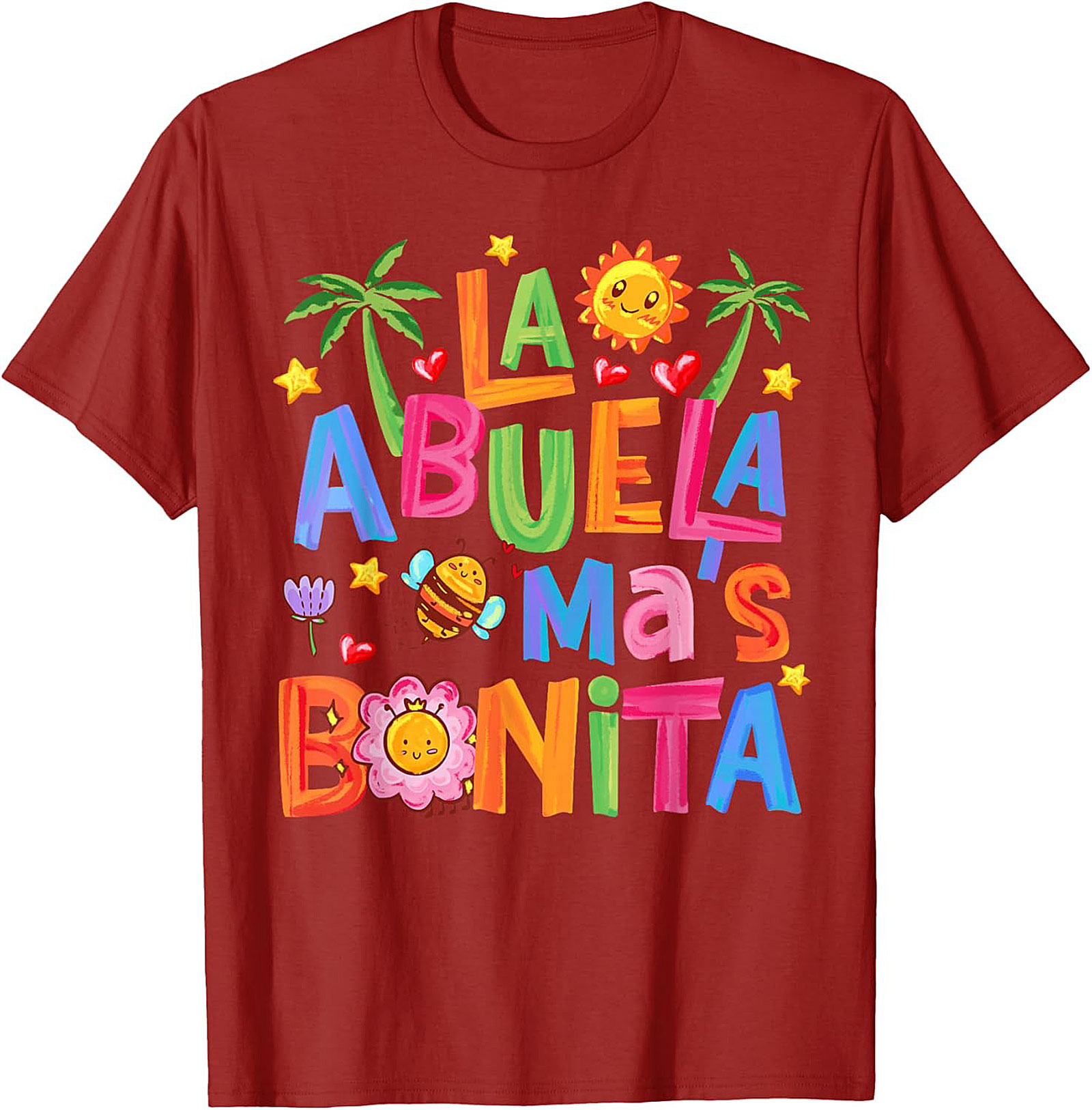 Abuela T-Shirt La Abuela Más Bonita Graphic Tee Gift
