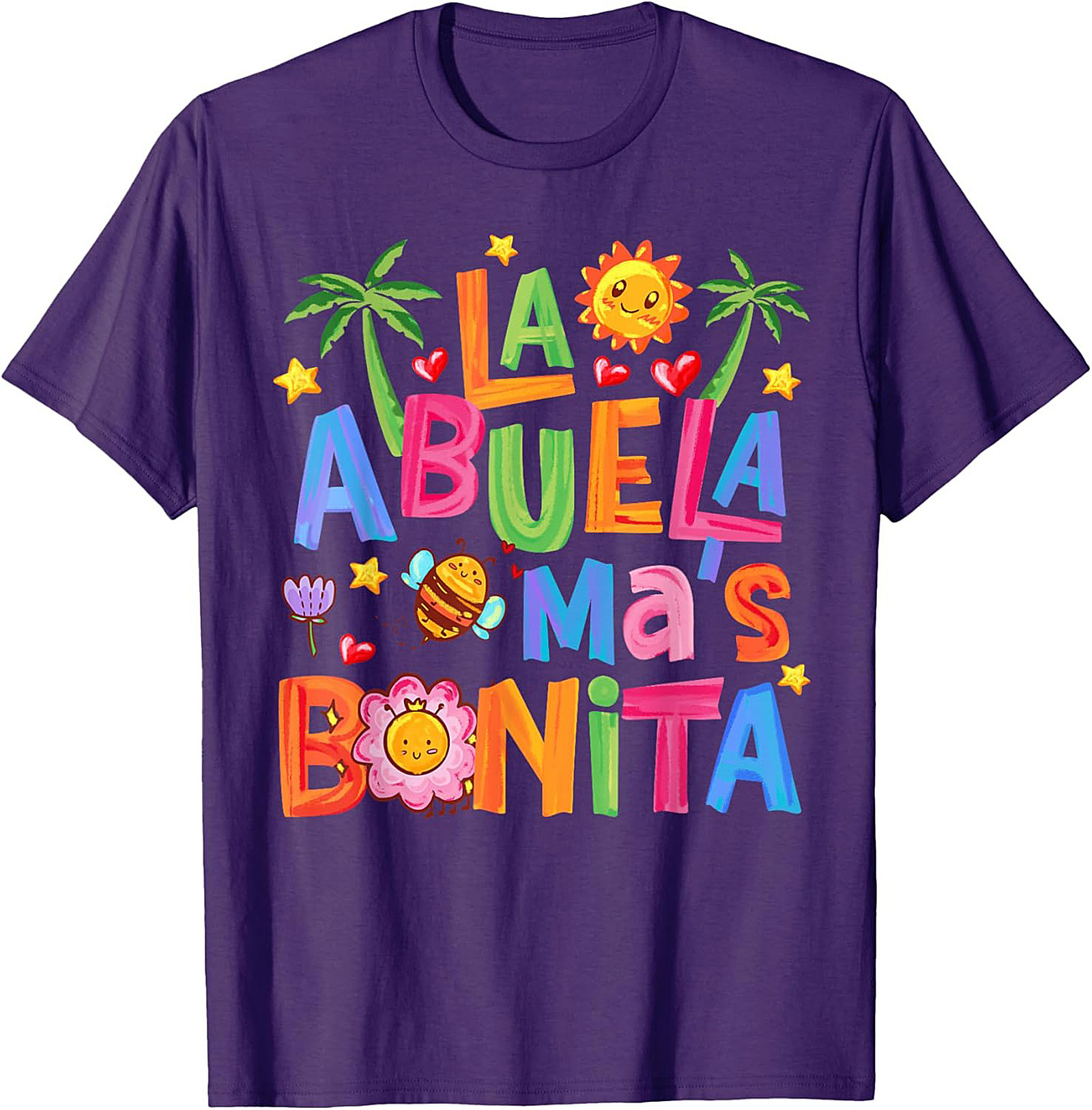 Abuela T-Shirt La Abuela Más Bonita Graphic Tee Gift