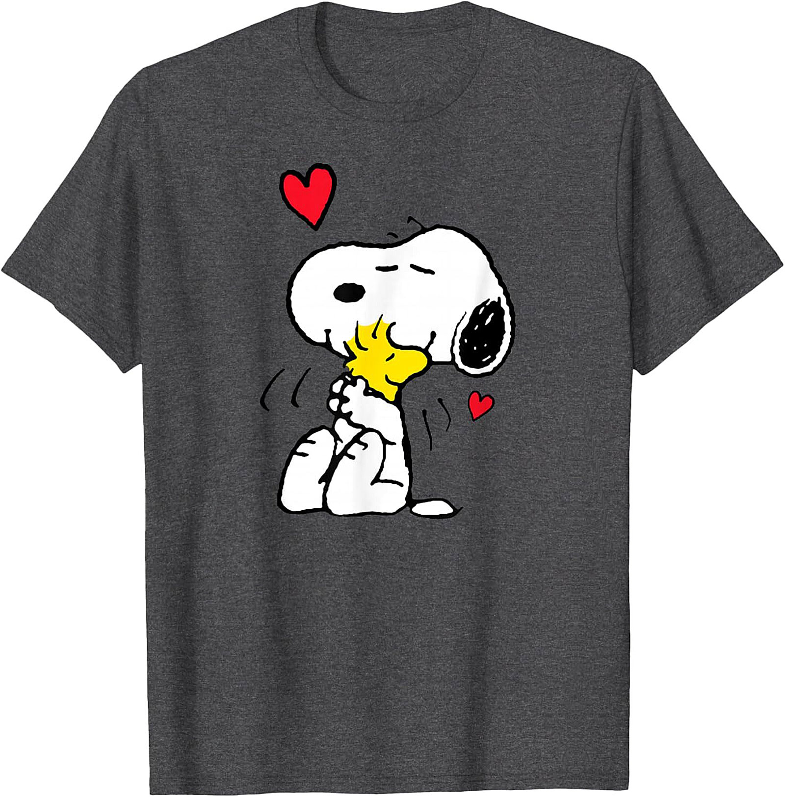 Snoopy Woodstock Hug Graphic Tee Soft Cotton Unisex Shirt