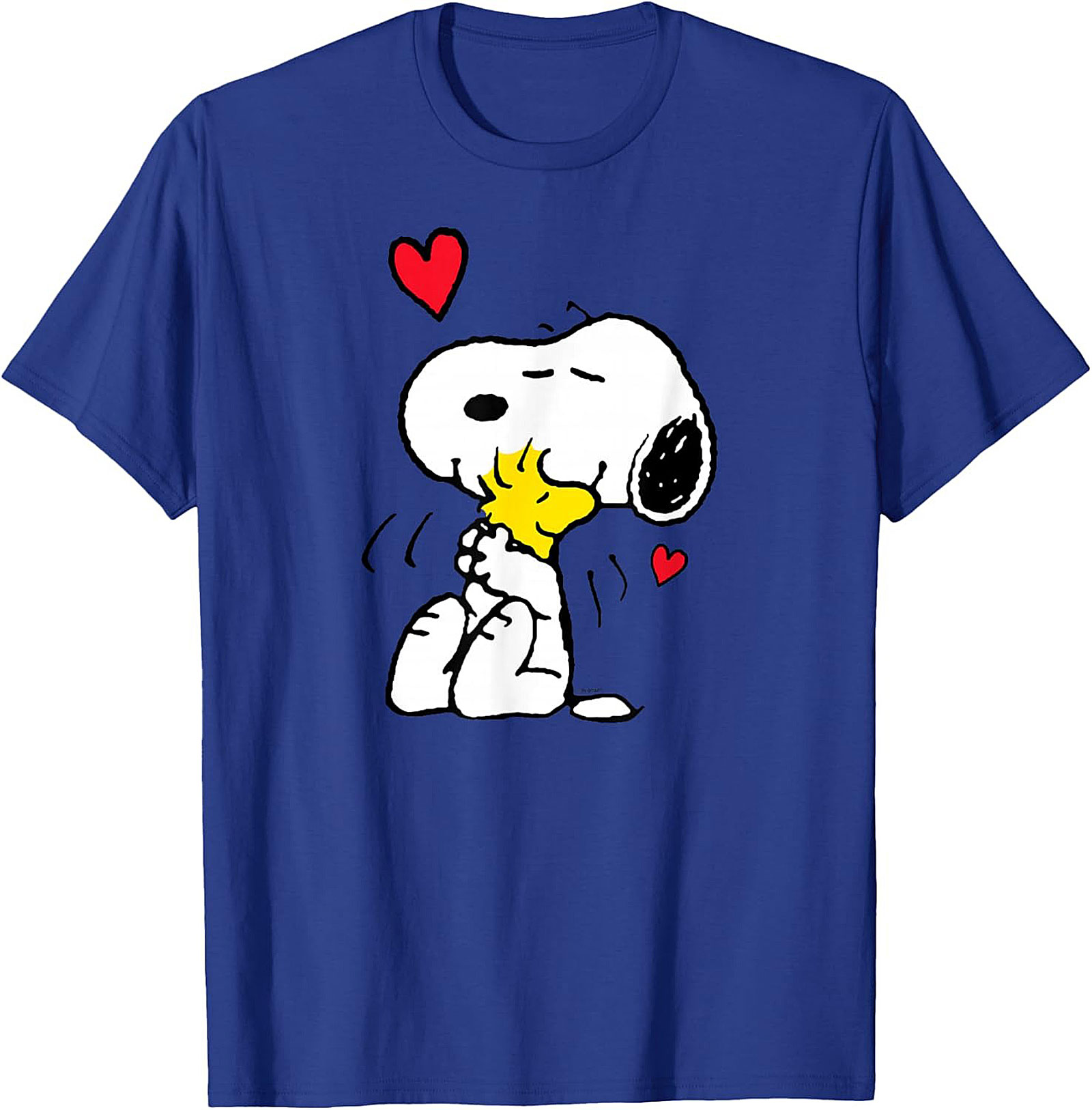 Snoopy Woodstock Hug Graphic Tee Soft Cotton Unisex Shirt
