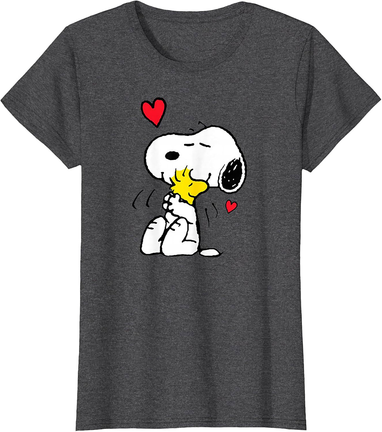 Snoopy Woodstock Hug Graphic Tee Soft Cotton Unisex Shirt