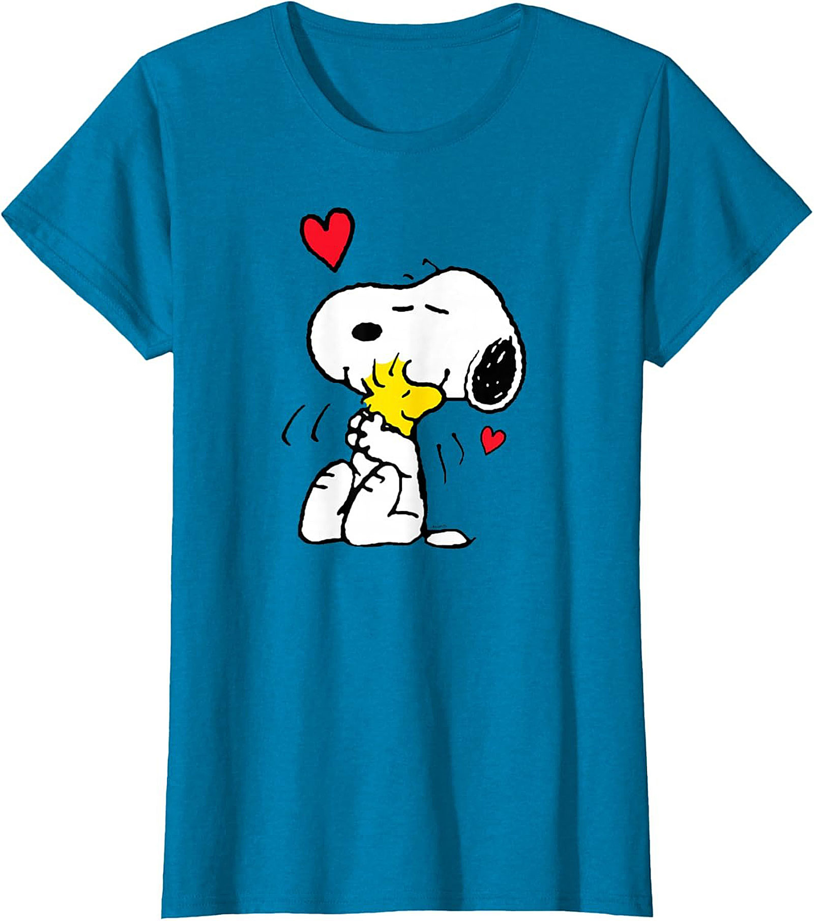 Snoopy Woodstock Hug Graphic Tee Soft Cotton Unisex Shirt