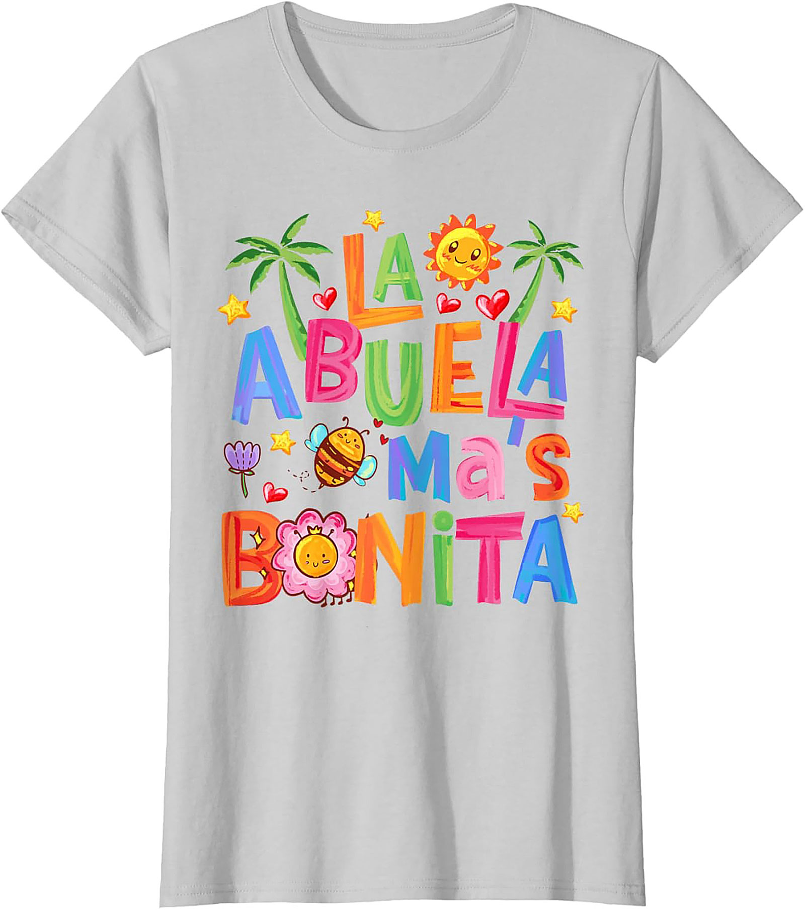 Abuela T-Shirt La Abuela Más Bonita Graphic Tee Gift