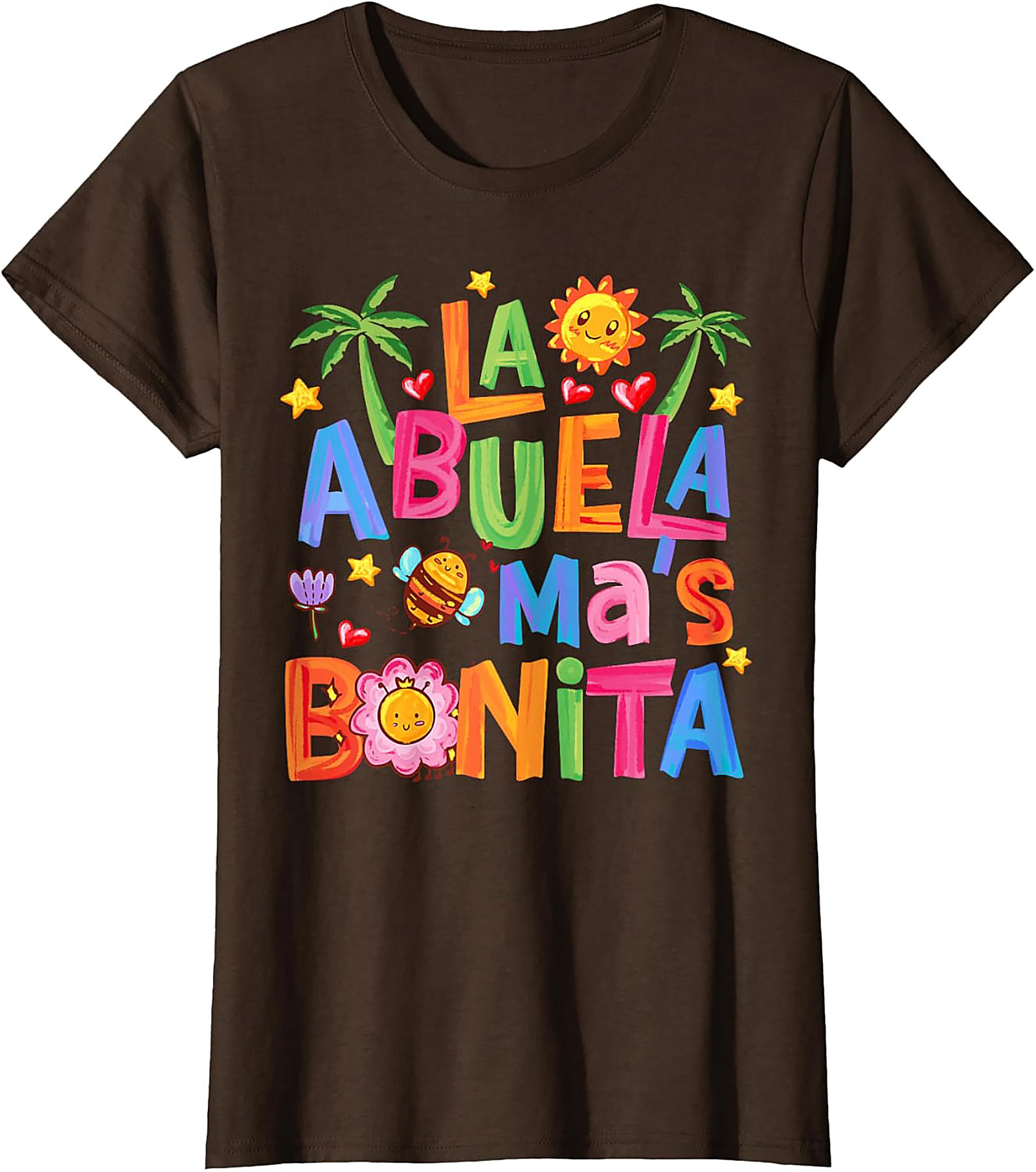 Abuela T-Shirt La Abuela Más Bonita Graphic Tee Gift