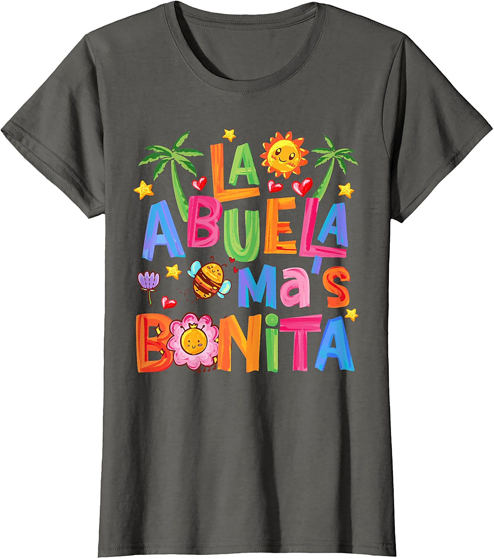 Abuela T-Shirt La Abuela Más Bonita Graphic Tee Gift
