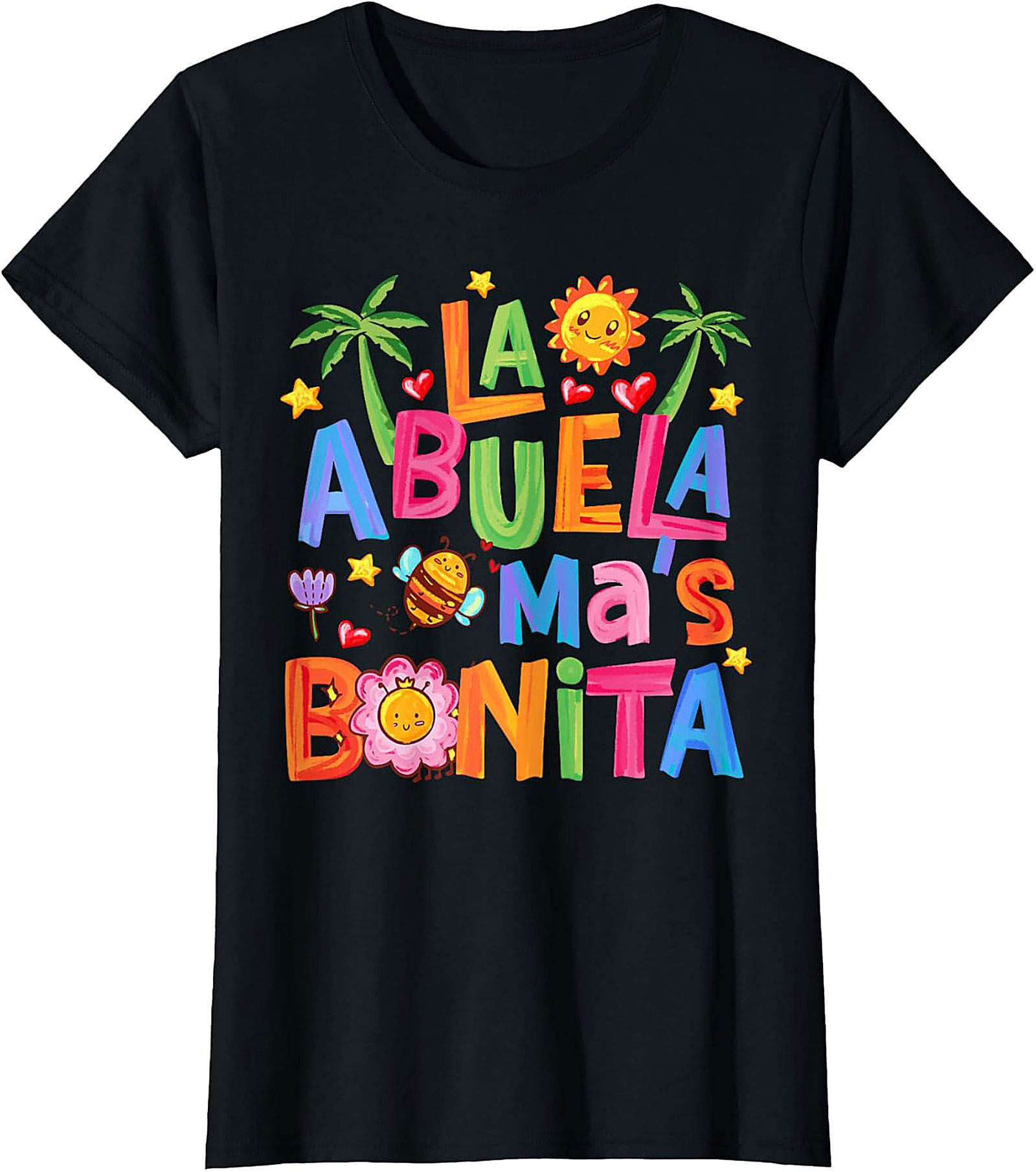 Abuela T-Shirt La Abuela Más Bonita Graphic Tee Gift