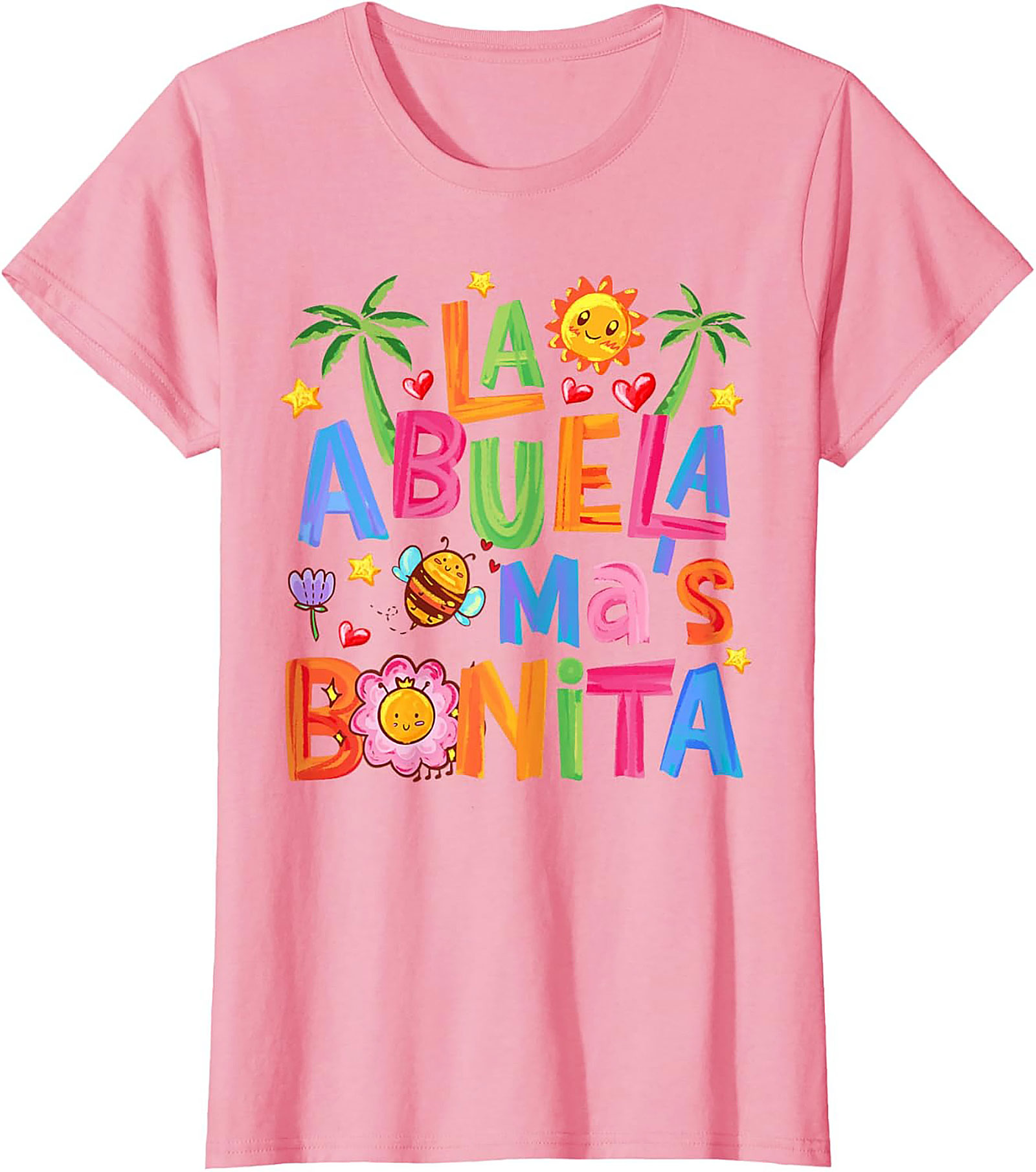 Abuela T-Shirt La Abuela Más Bonita Graphic Tee Gift