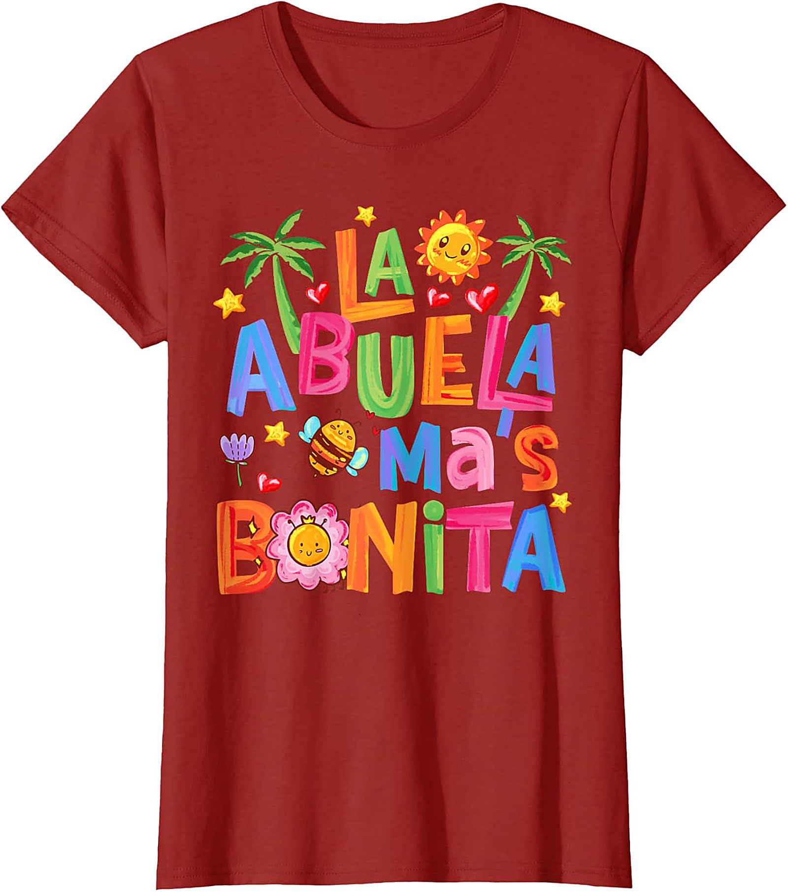 Abuela T-Shirt La Abuela Más Bonita Graphic Tee Gift