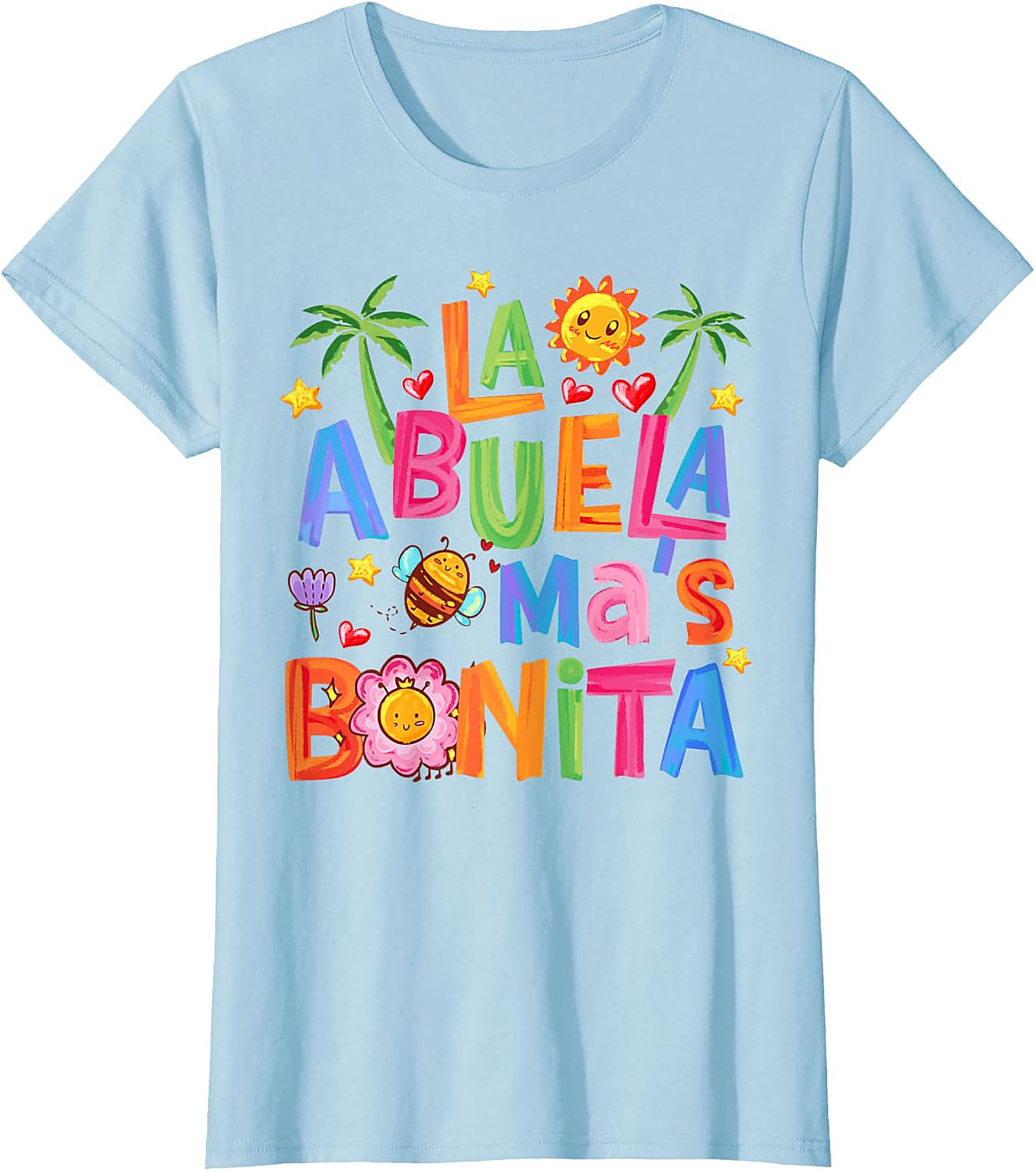 Abuela T-Shirt La Abuela Más Bonita Graphic Tee Gift