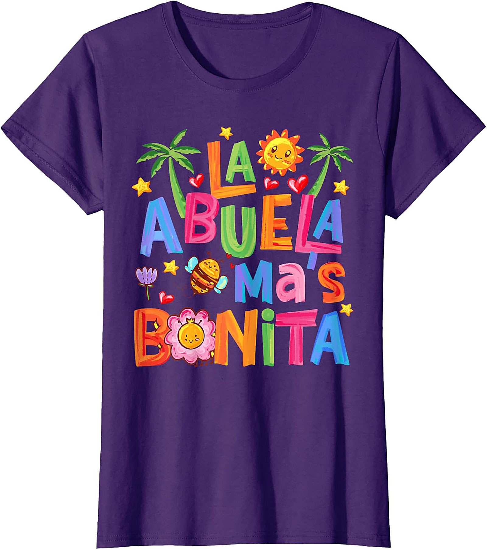 Abuela T-Shirt La Abuela Más Bonita Graphic Tee Gift