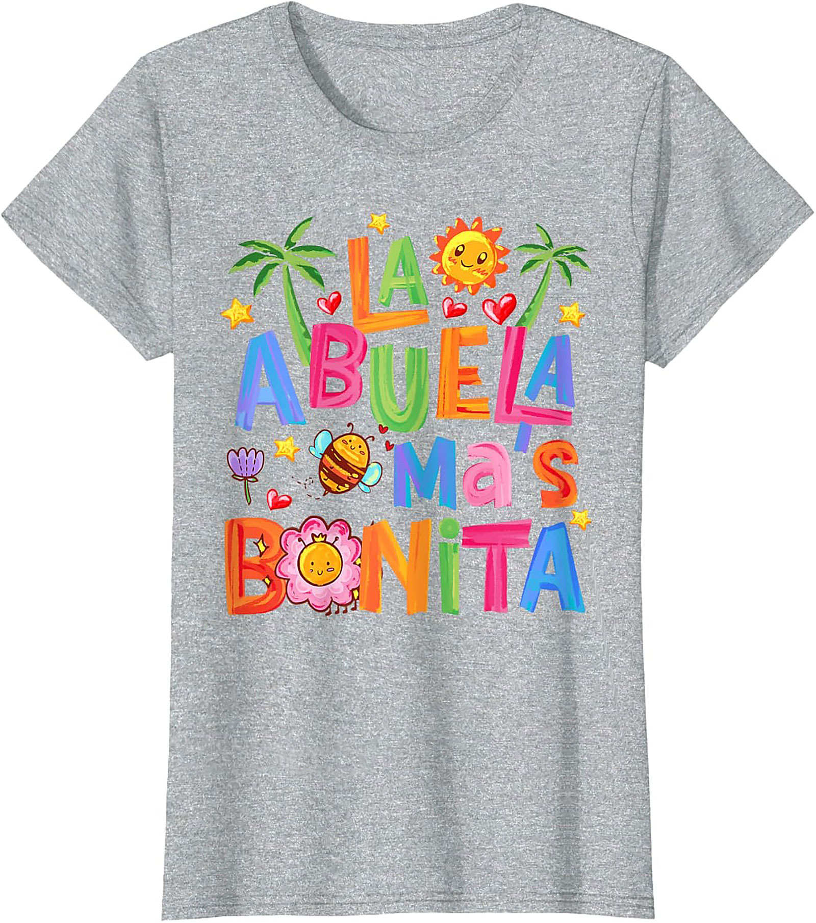 Abuela T-Shirt La Abuela Más Bonita Graphic Tee Gift