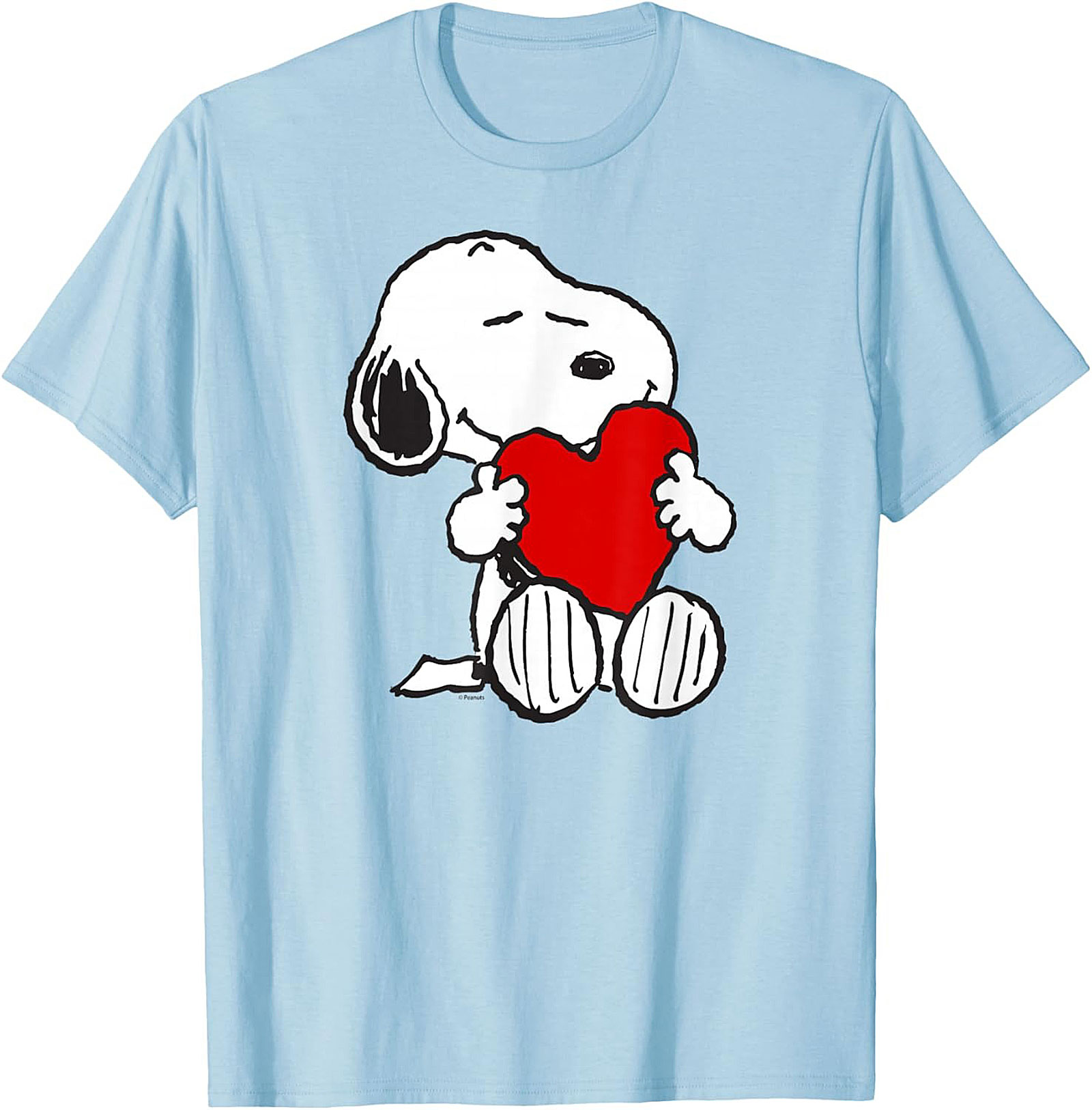 Snoopy Heart T-shirt Peanuts Love Graphic Tee Gift