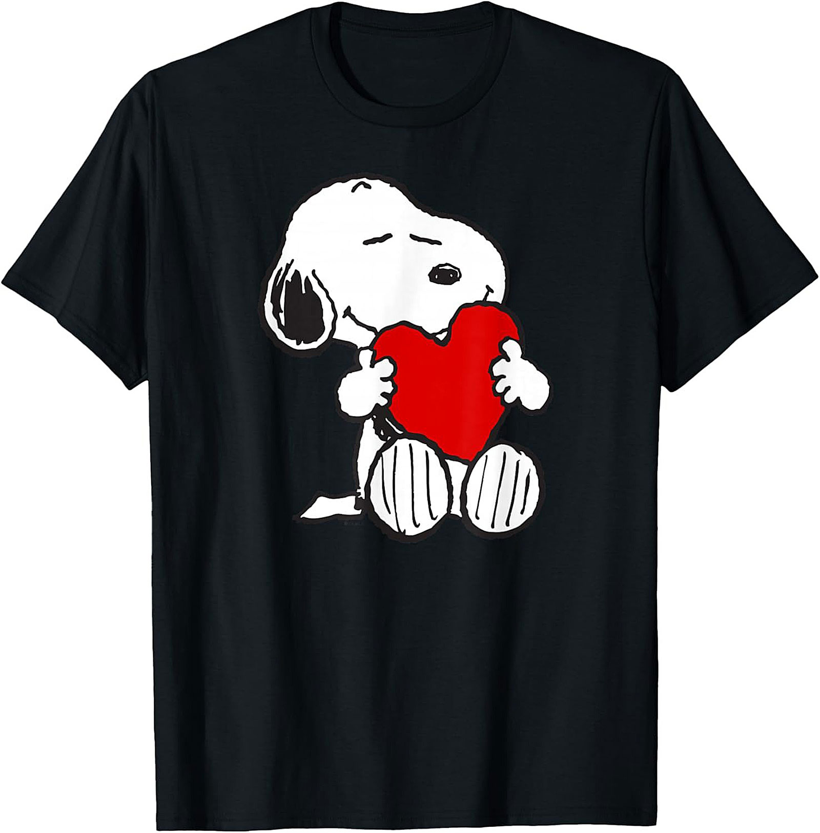 Snoopy Heart T-shirt Peanuts Love Graphic Tee Gift