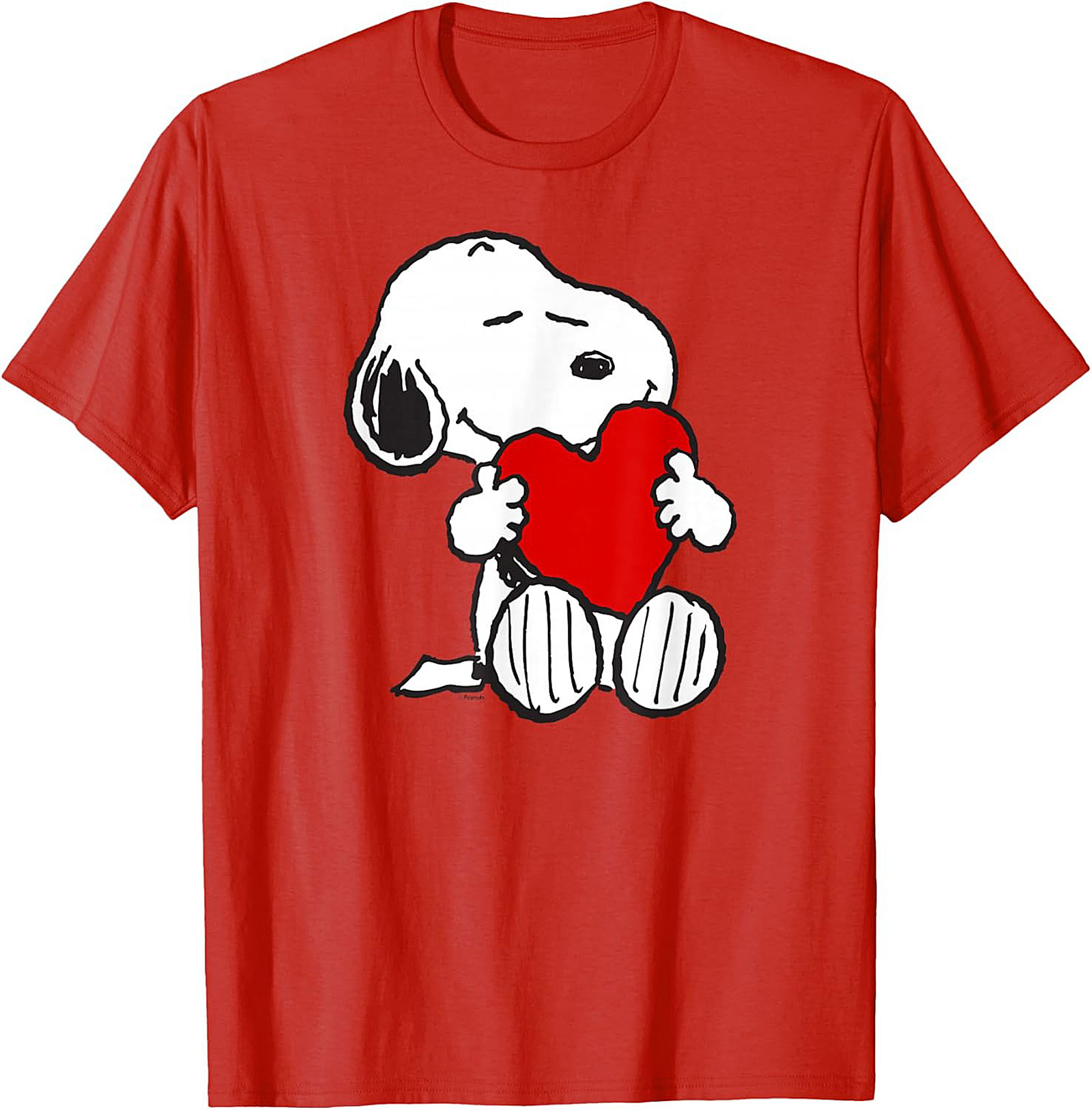 Snoopy Heart T-shirt Peanuts Love Graphic Tee Gift