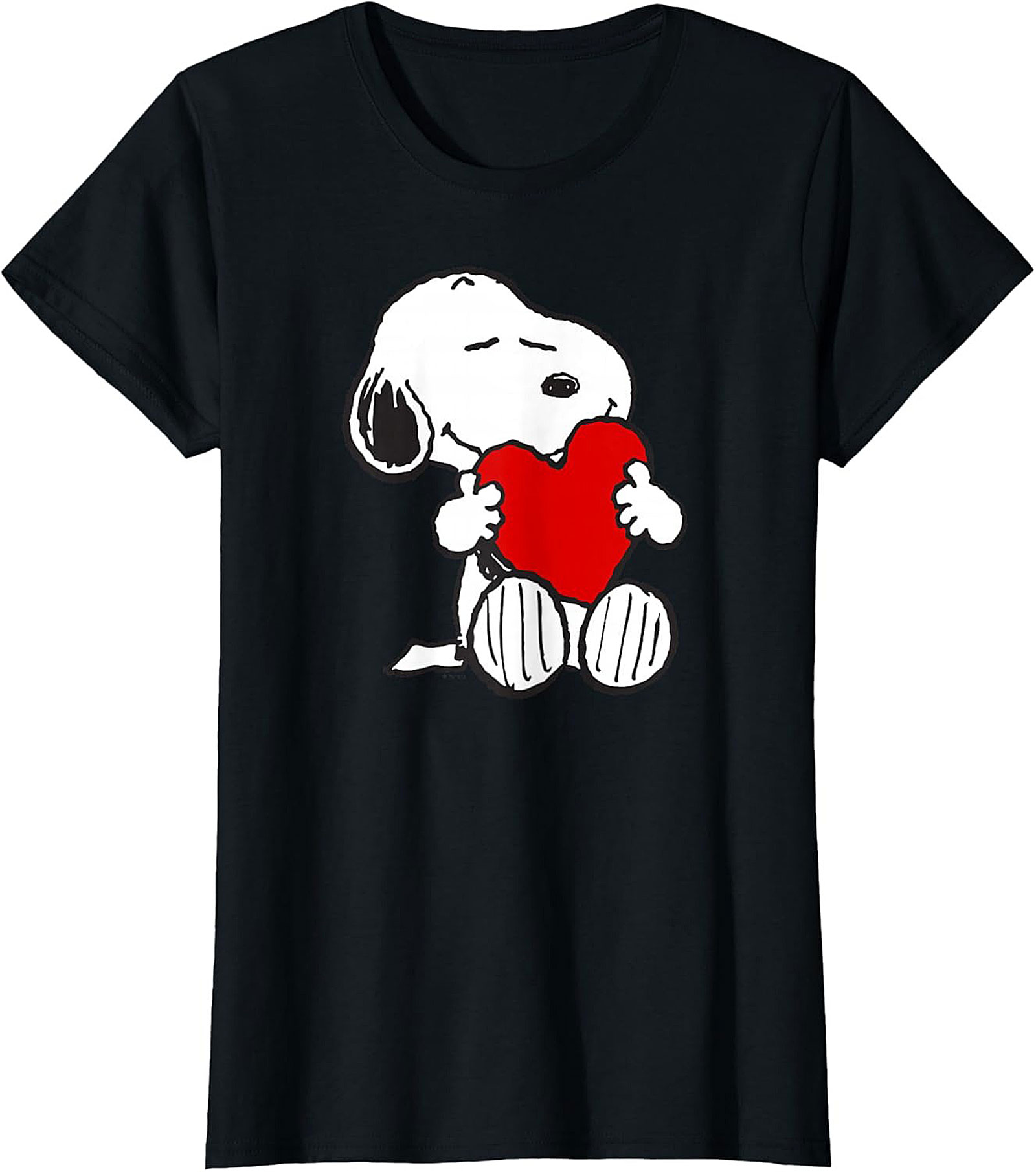 Snoopy Heart T-shirt Peanuts Love Graphic Tee Gift