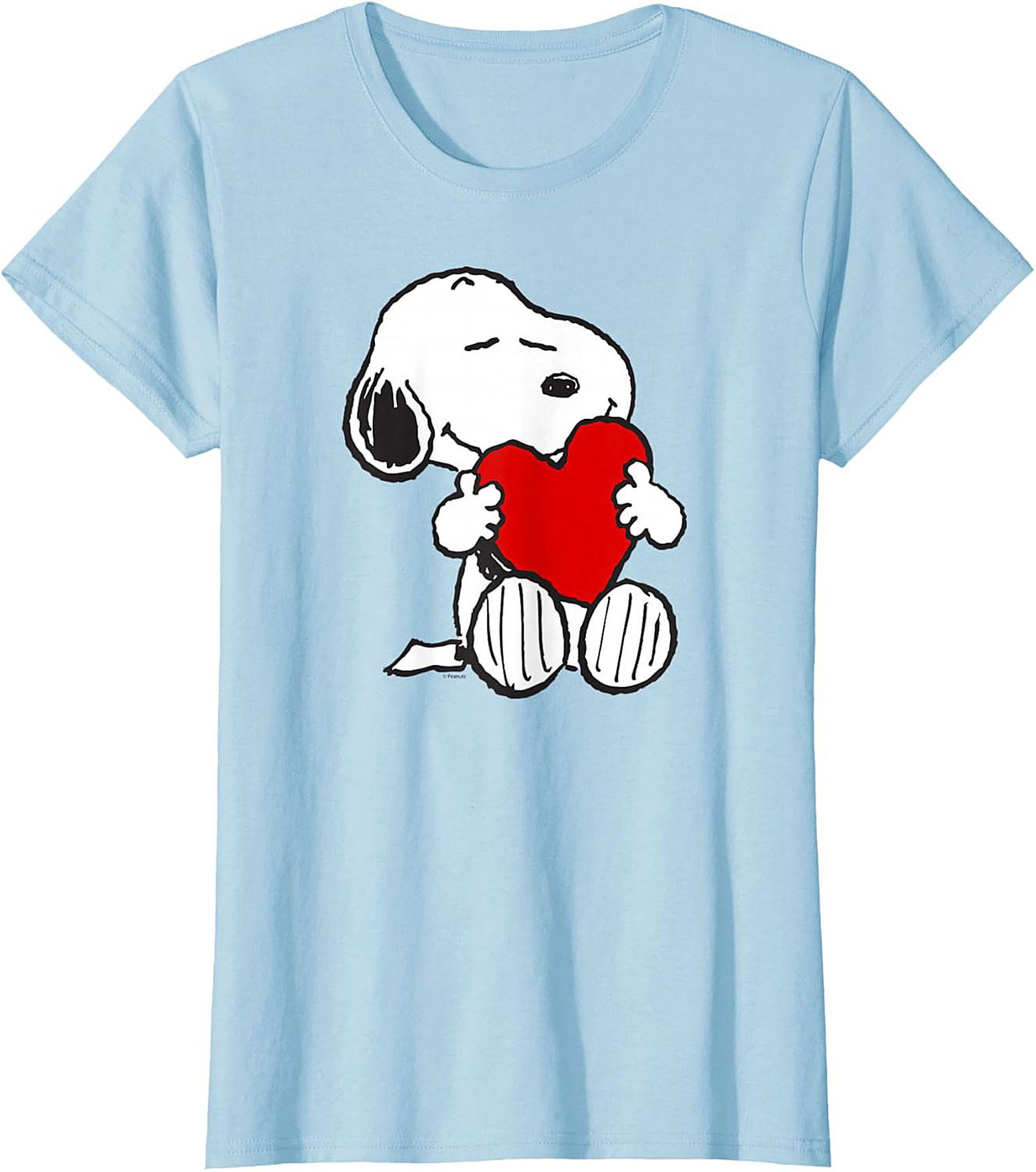 Snoopy Heart T-shirt Peanuts Love Graphic Tee Gift
