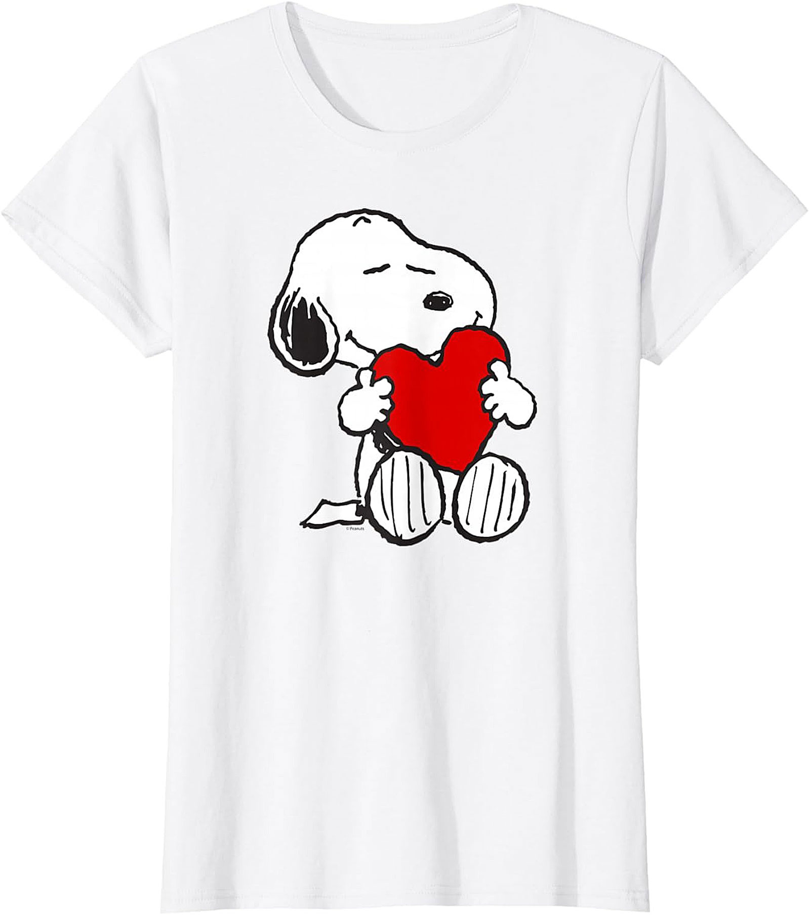 Snoopy Heart T-shirt Peanuts Love Graphic Tee Gift