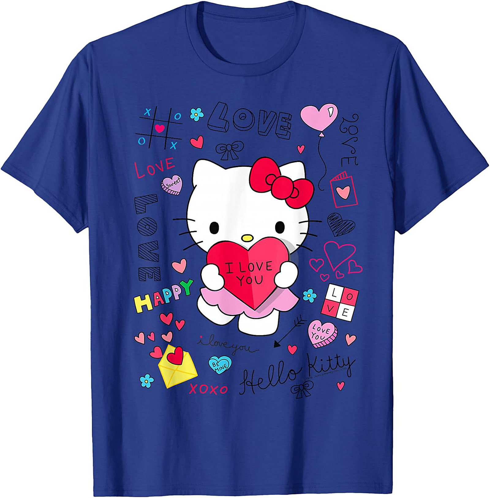 Hello Love Heart T-Shirt Cute Kawaii Graphic Tee