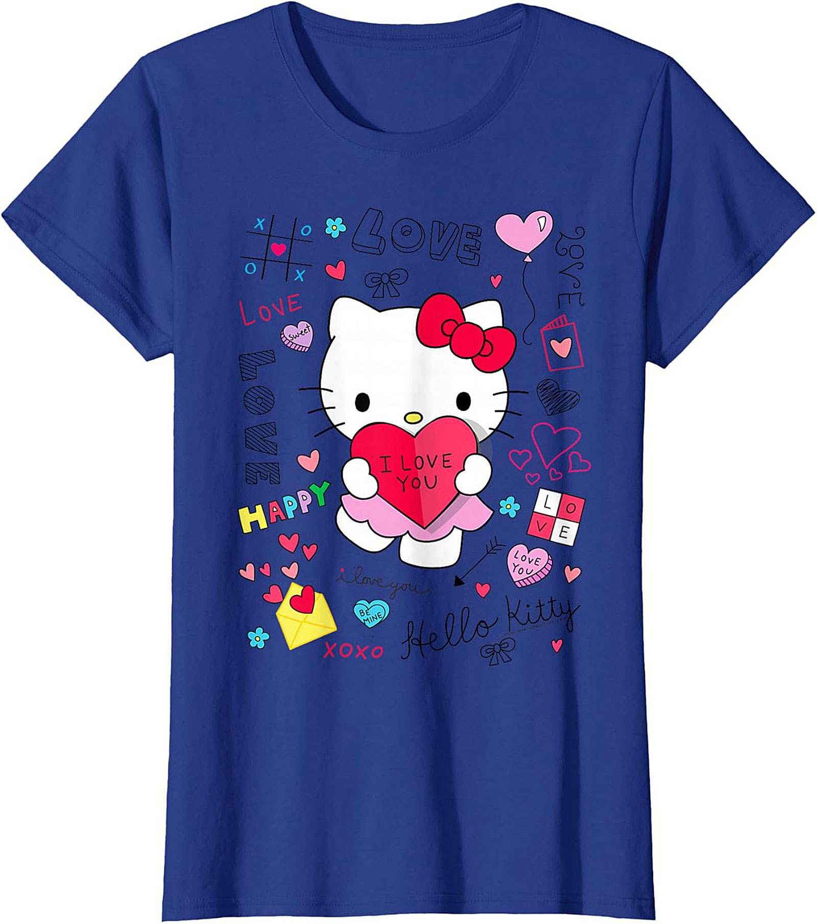 Hello Love Heart T-Shirt Cute Kawaii Graphic Tee